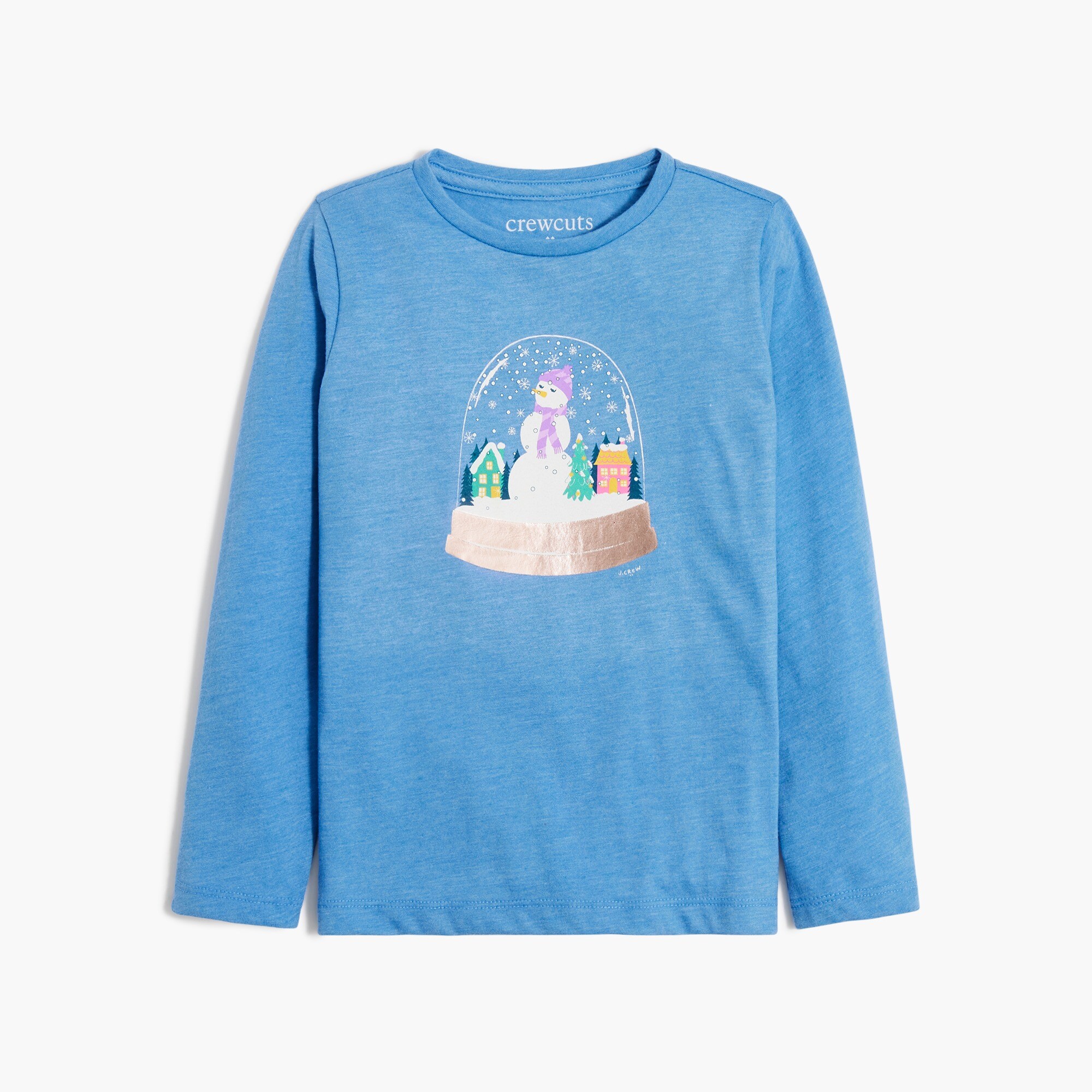 Girls' snow globe graphic tee