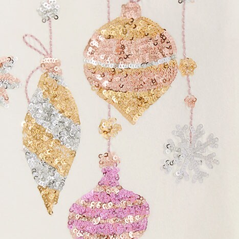 Girls' sequin ornaments graphic tee BAUBLE ORNAMENT NECKLAC factory: girls' sequin ornaments graphic tee for girls