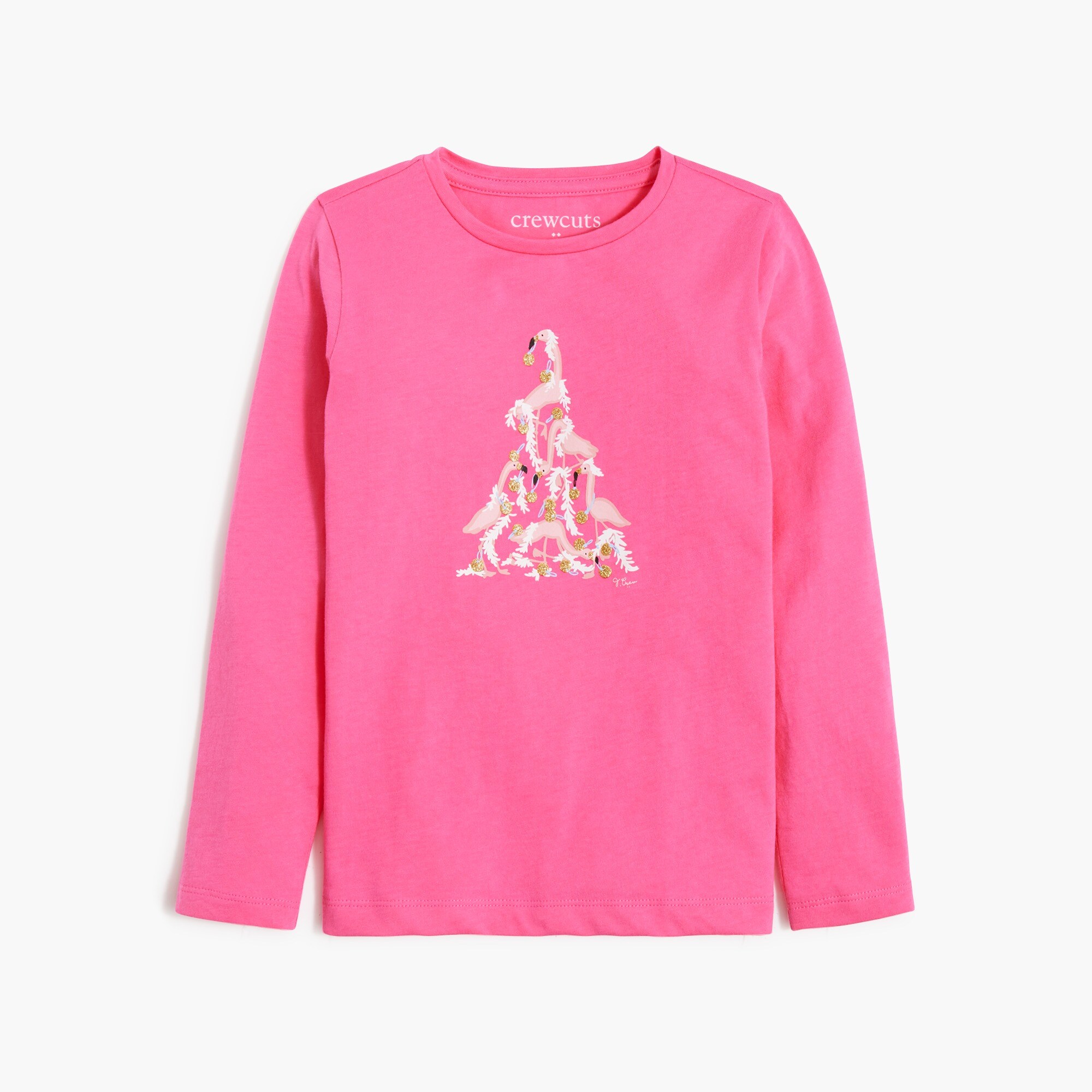 girls' flamingo graphic tee for girls