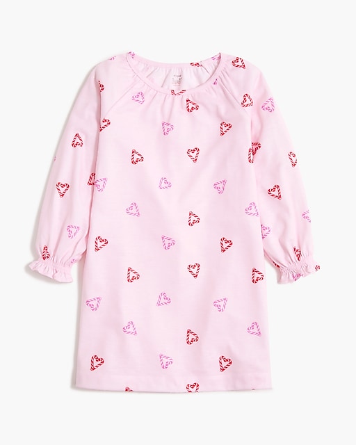  Girls' candy cane heart nightgown