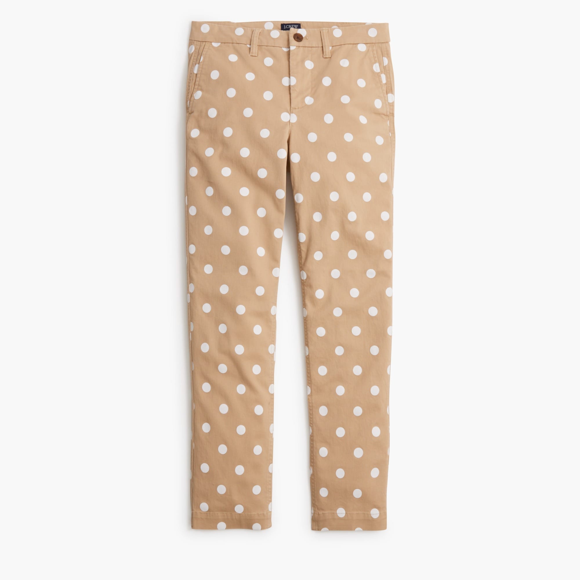 Printed high-rise girlfriend chino pant