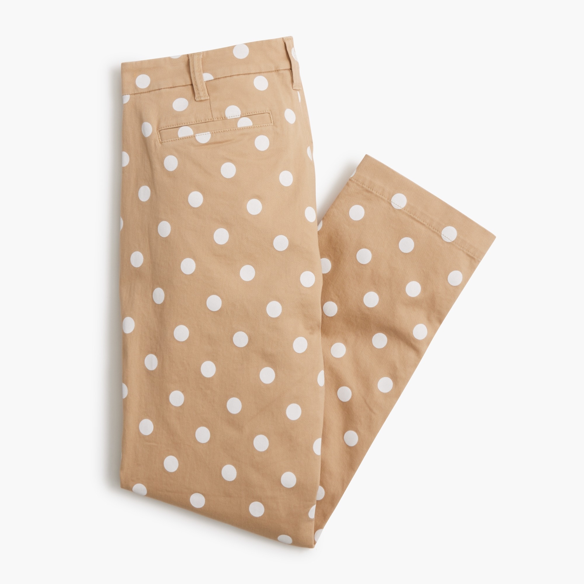 Printed high-rise girlfriend chino pant