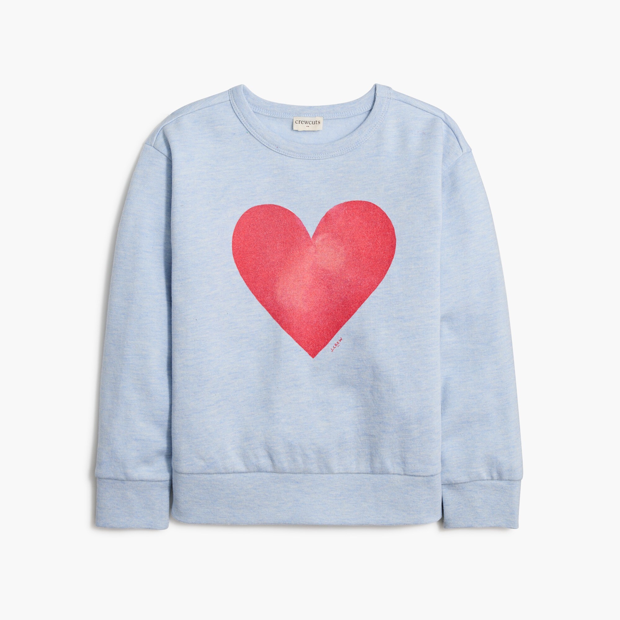 Girls' heart sweatshirt