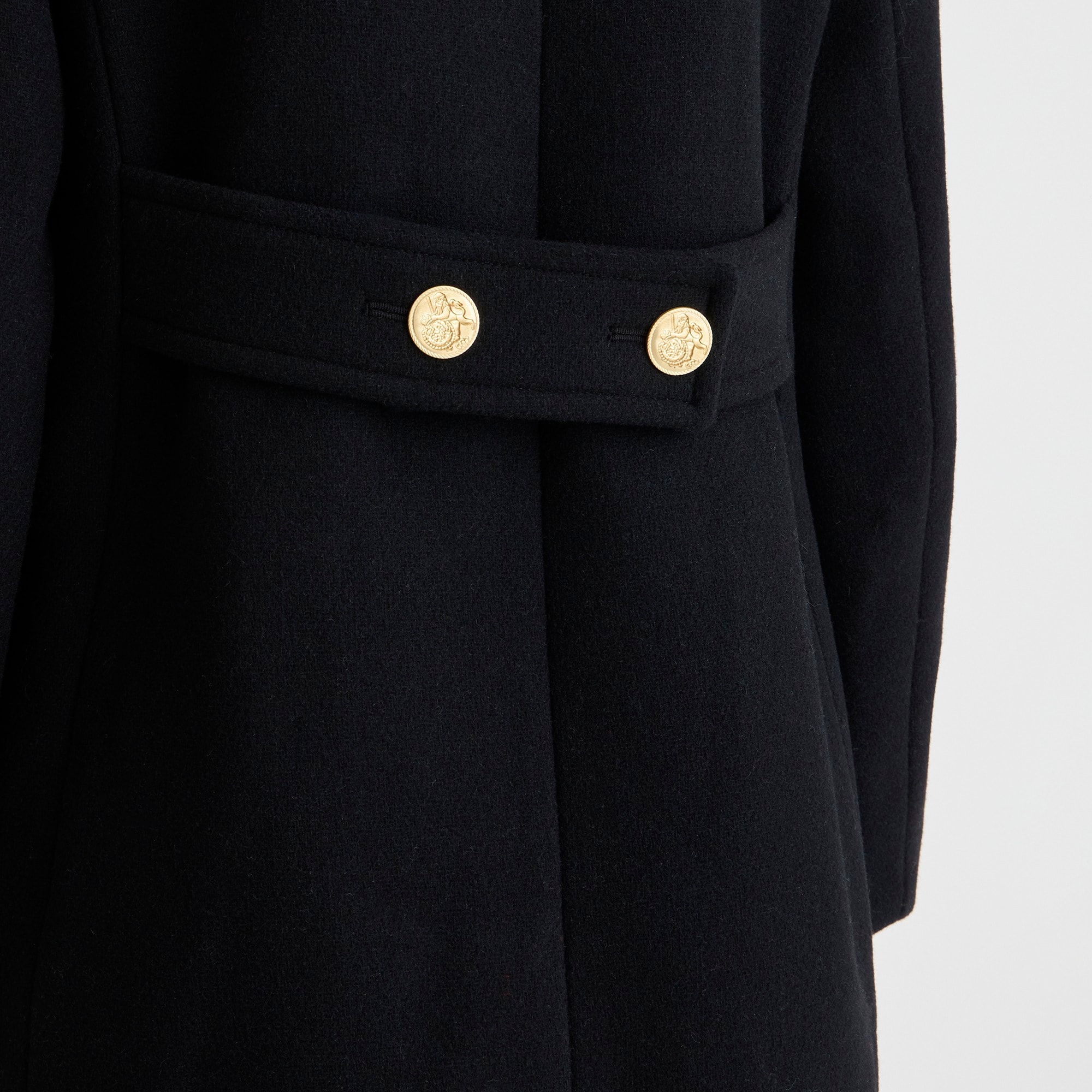 Petite Warwick topcoat in Italian stadium-cloth wool blend