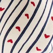 Crewmutts dog bandana HEART STRIPE