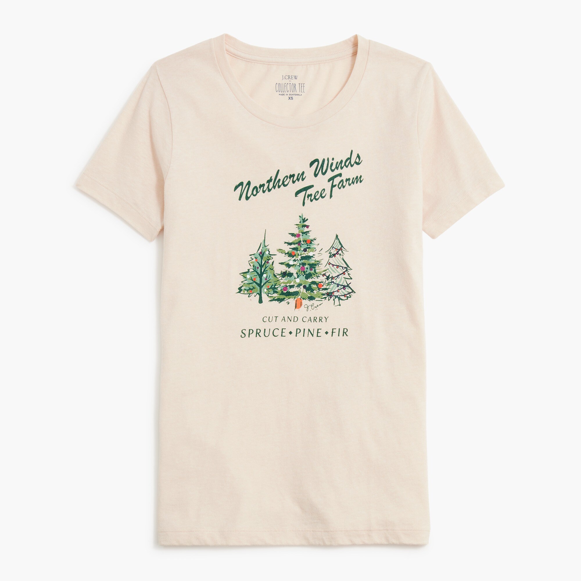 "tree farm" graphic tee for women