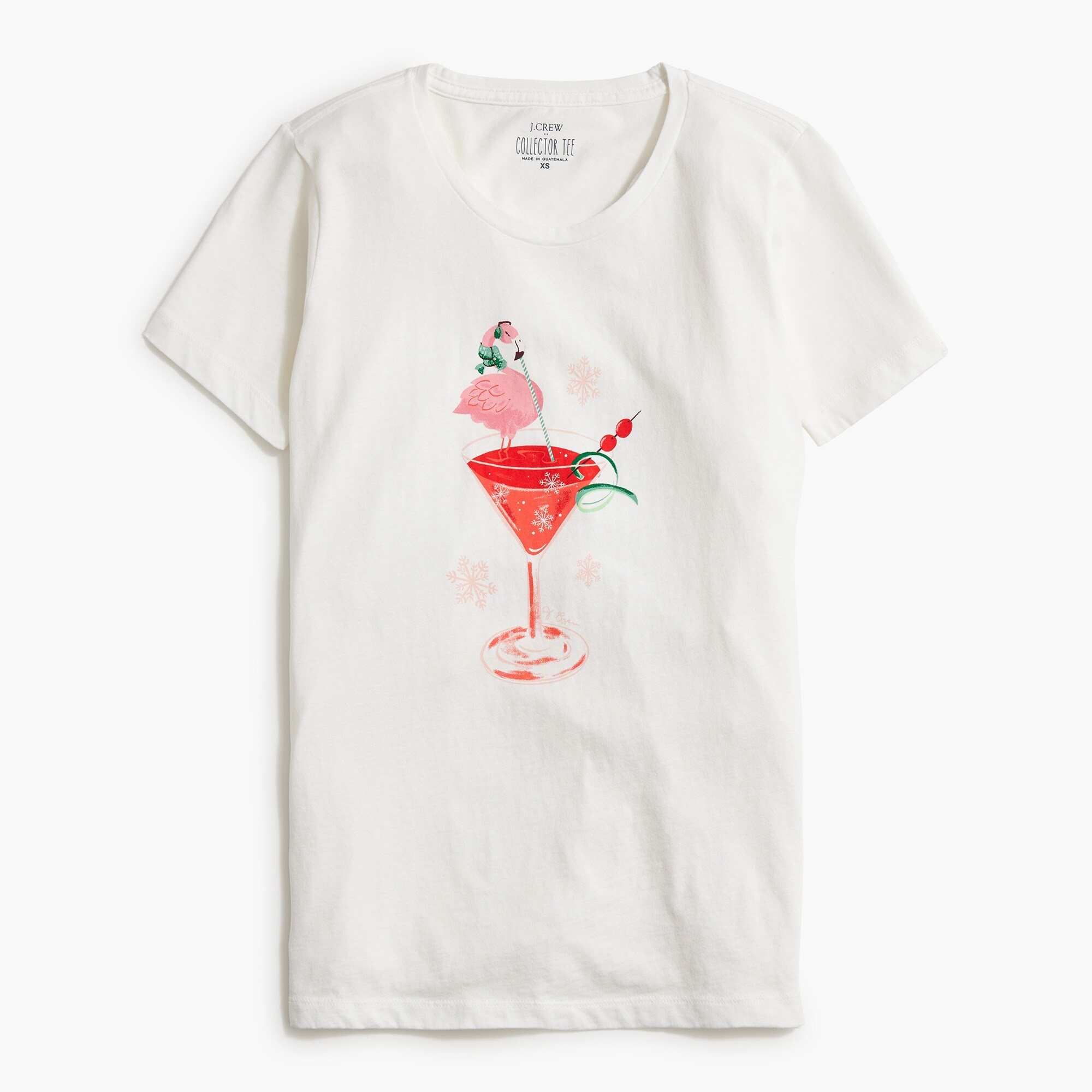 flamingo graphic tee for women