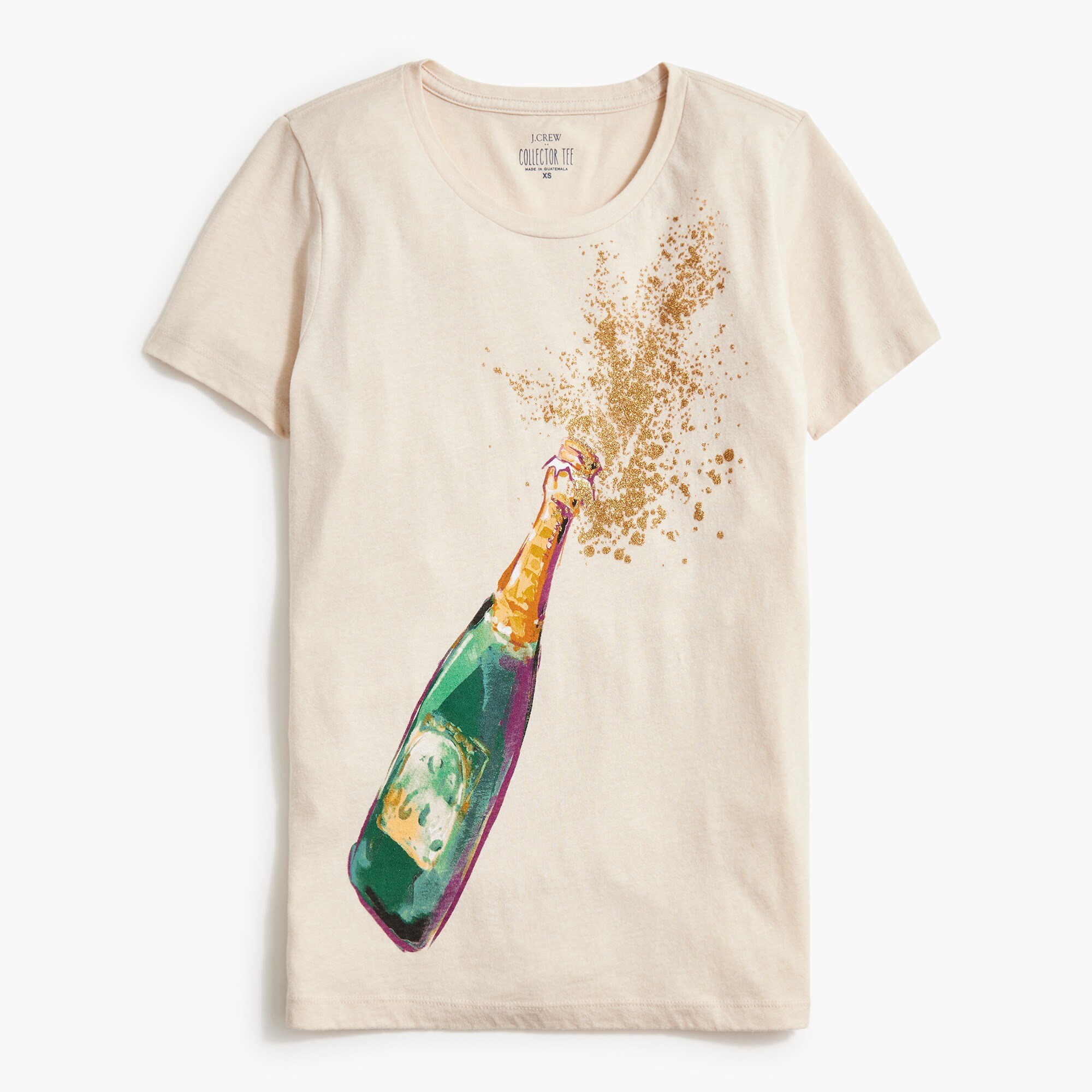 champagne graphic tee for women