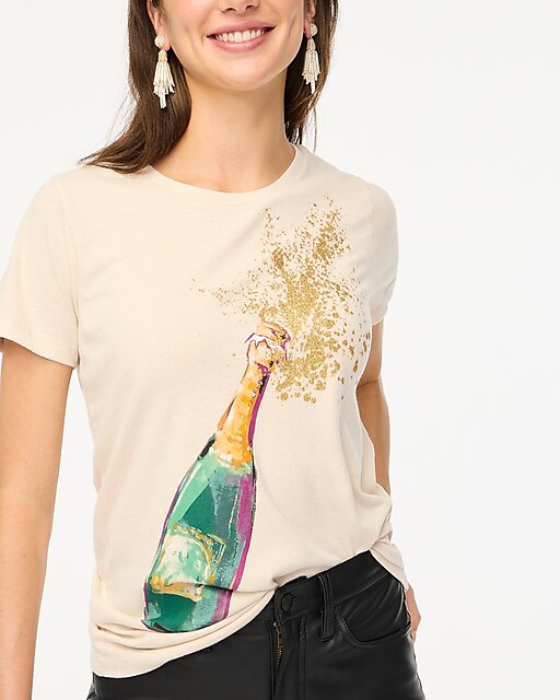 womens Champagne graphic tee