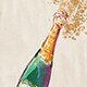 Champagne graphic tee CHAMPAGNE POP factory: champagne graphic tee for women