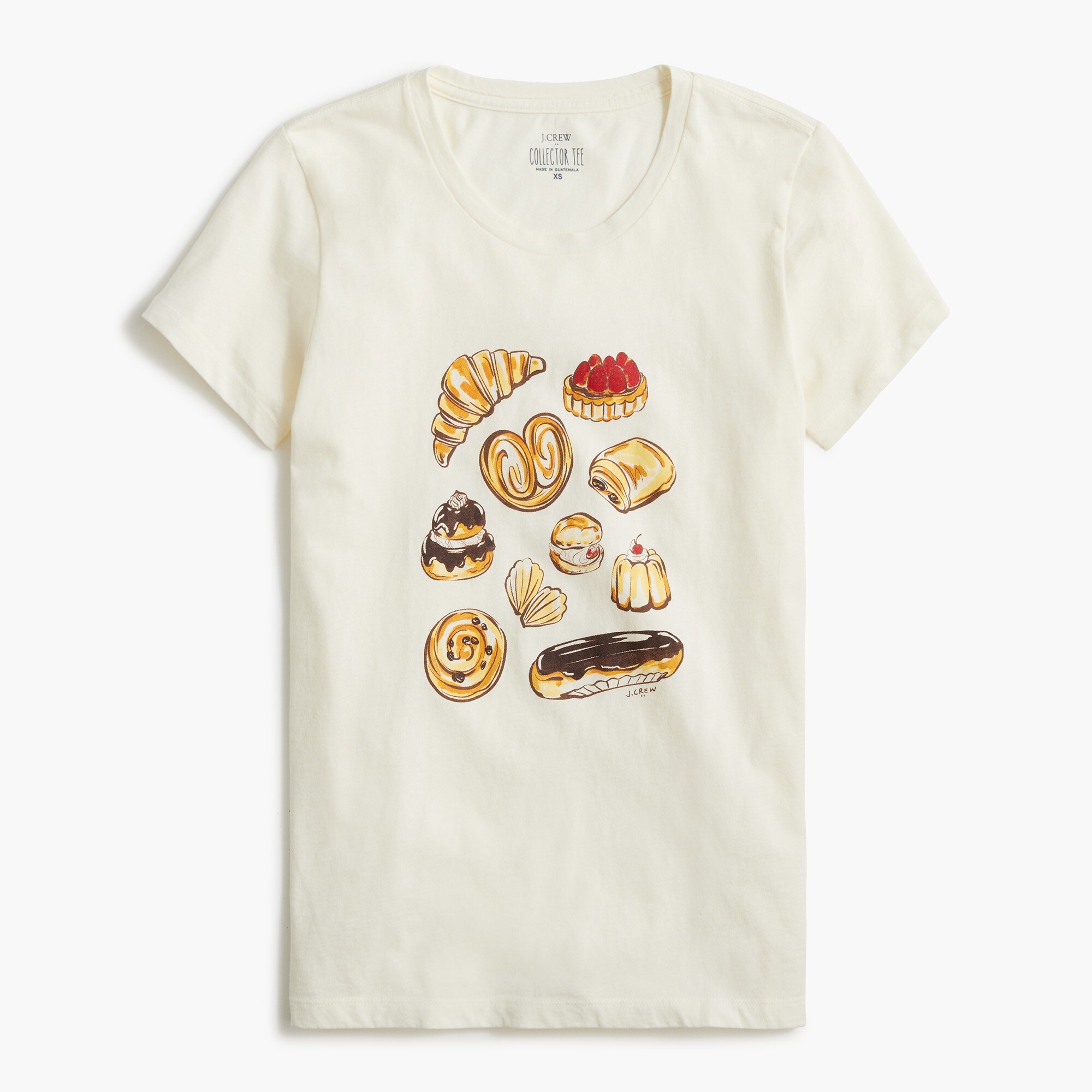 pastries graphic tee for women