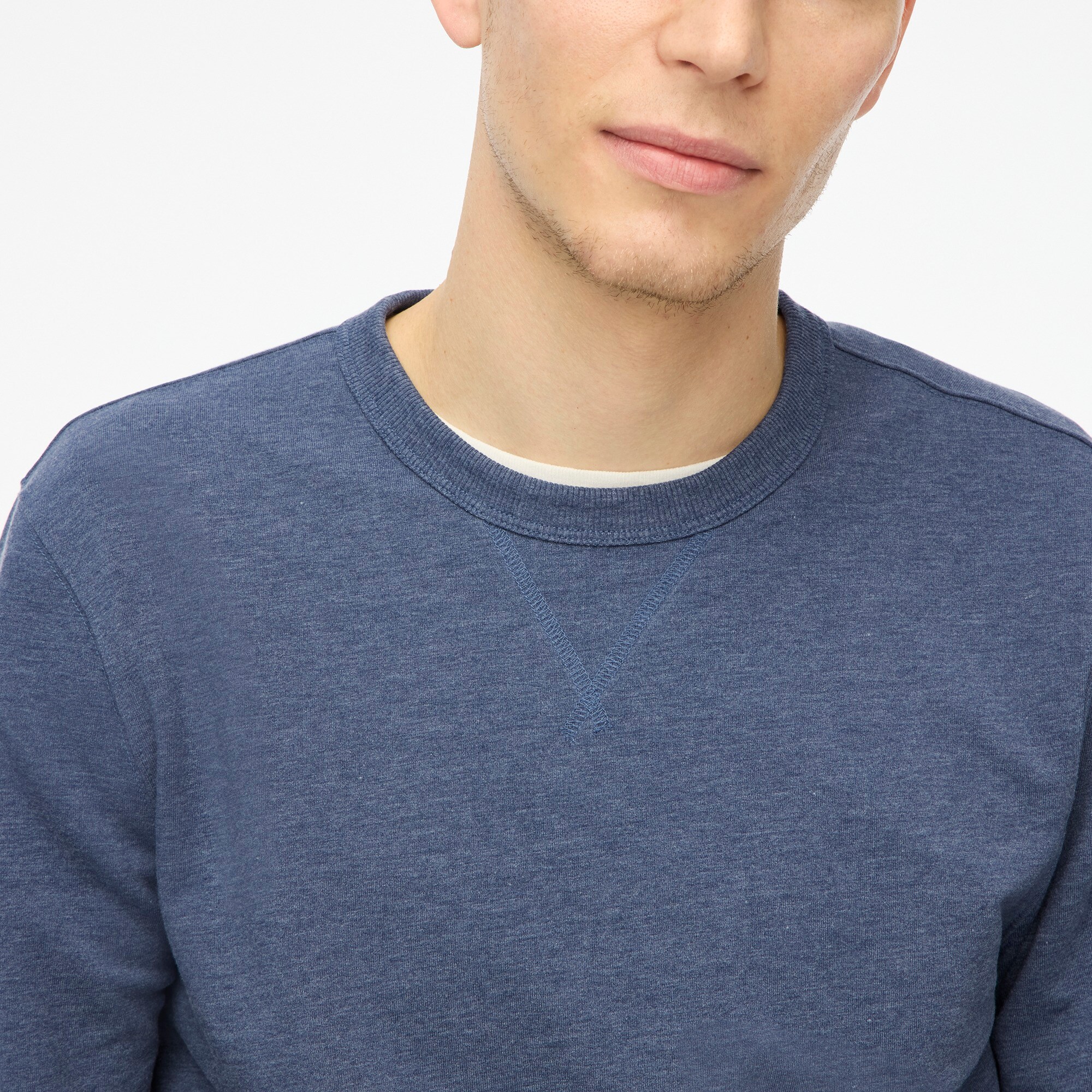 Soft cotton-blend crewneck sweatshirt