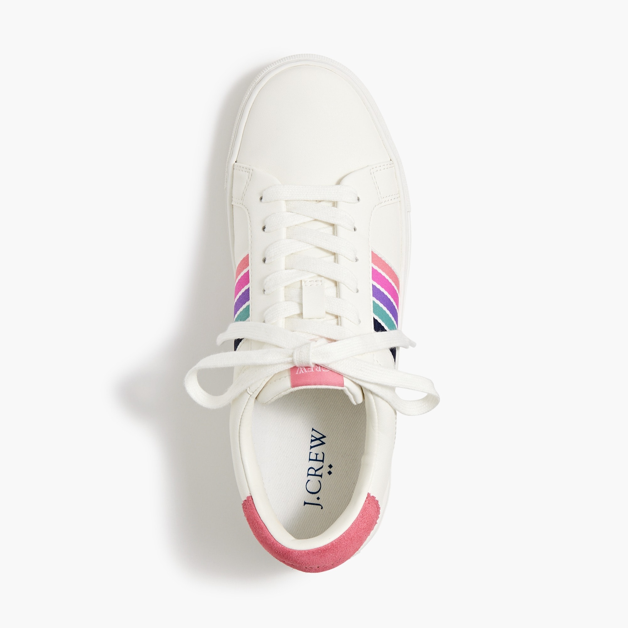 Striped lace-up sneakers
