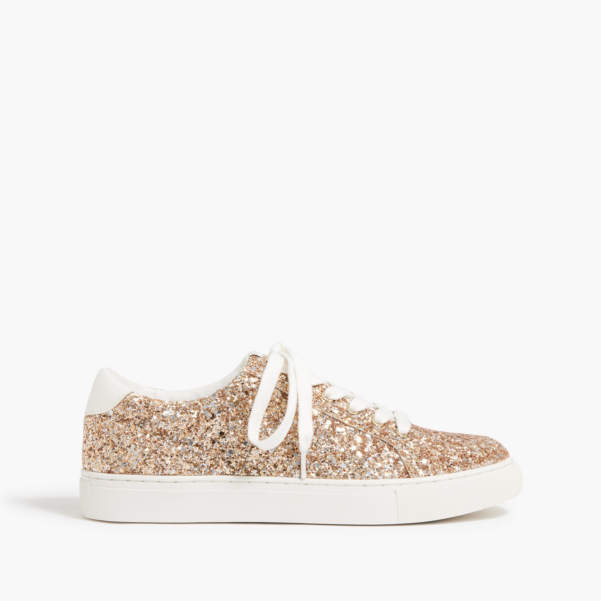 Glitter lace-up sneakers