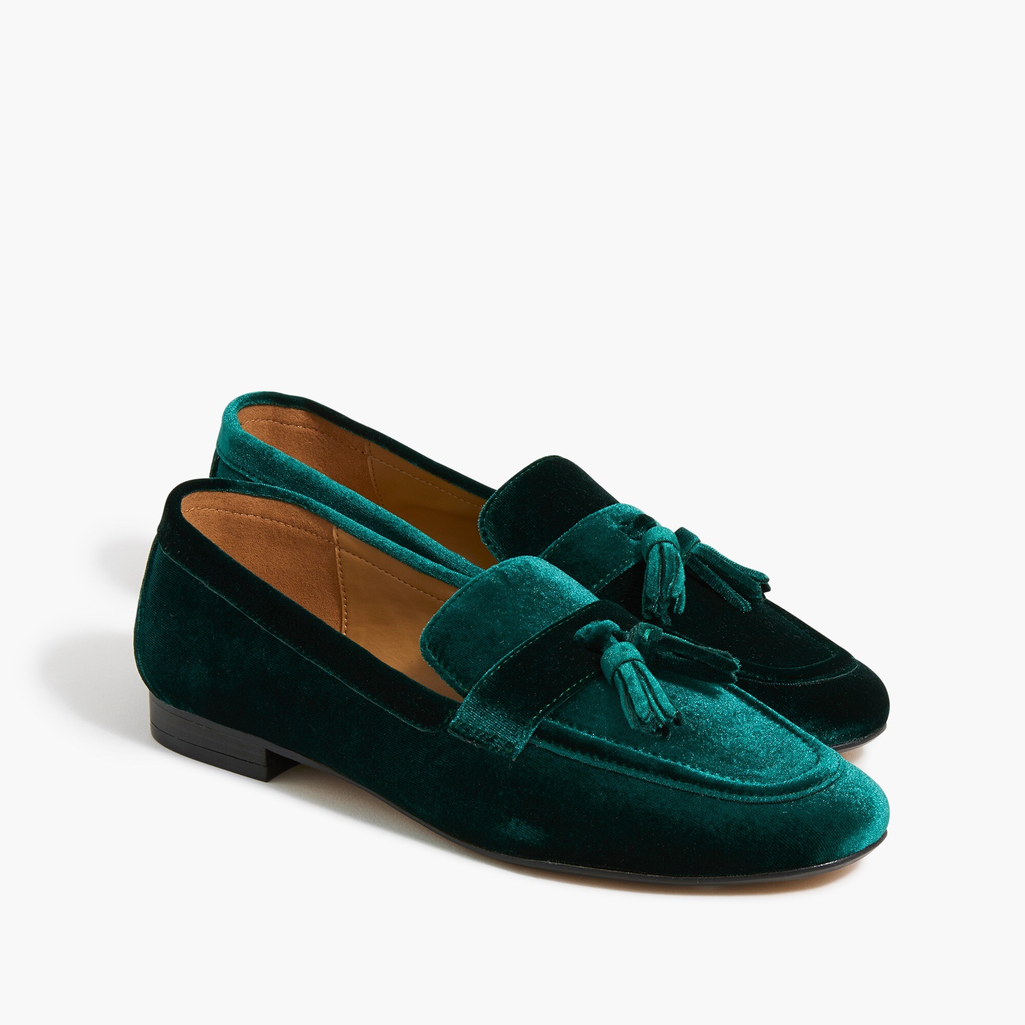  Velvet tassel loafers