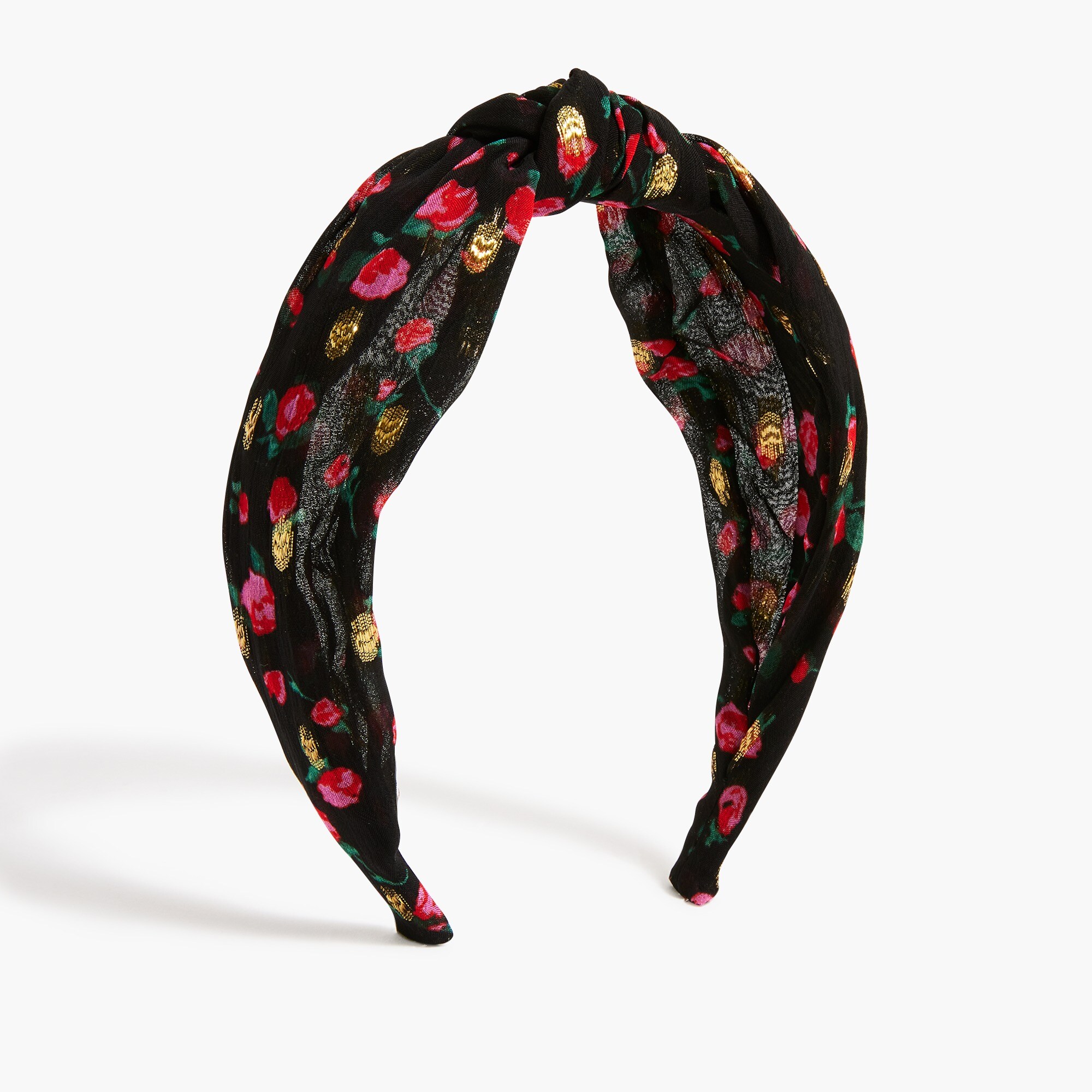 Floral knotted headband