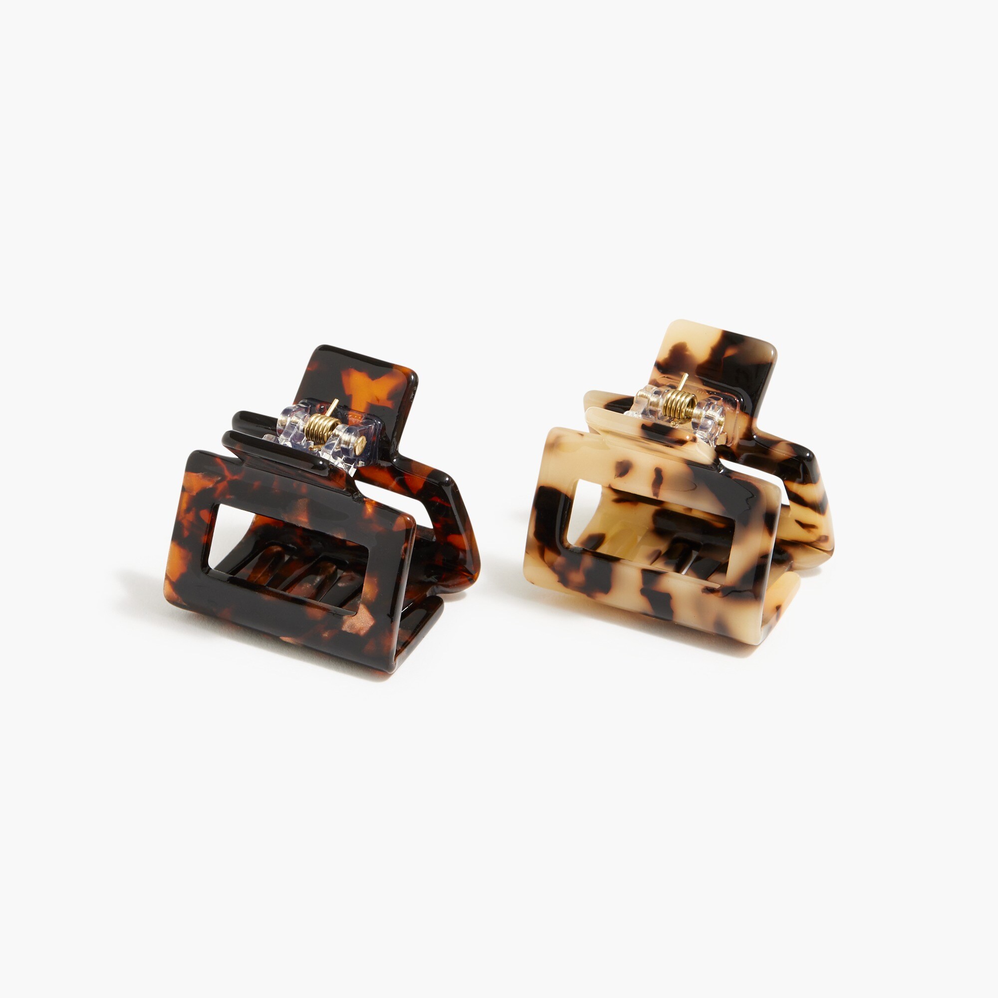 Small tortoise claw clip set-of-two
