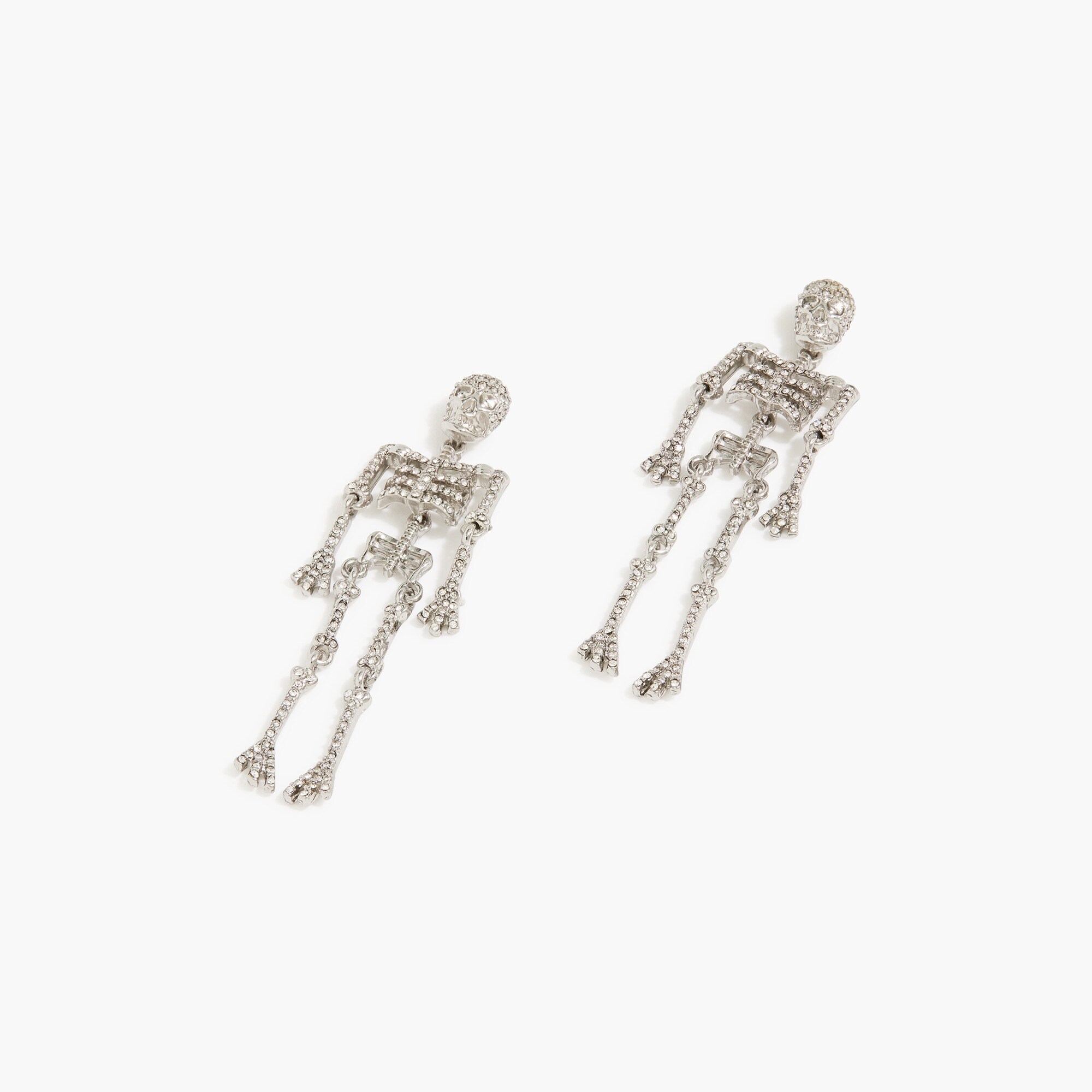 skeleton statement earrings for women