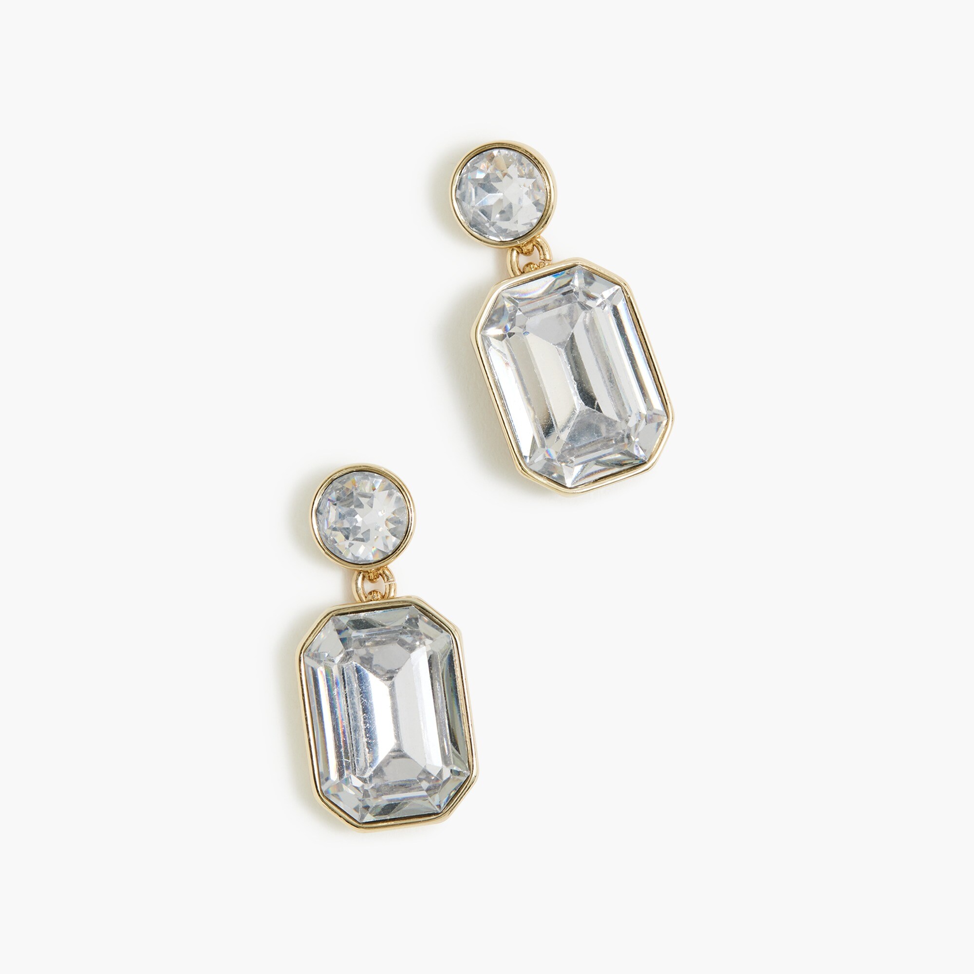 womens Small crystal gem earrings