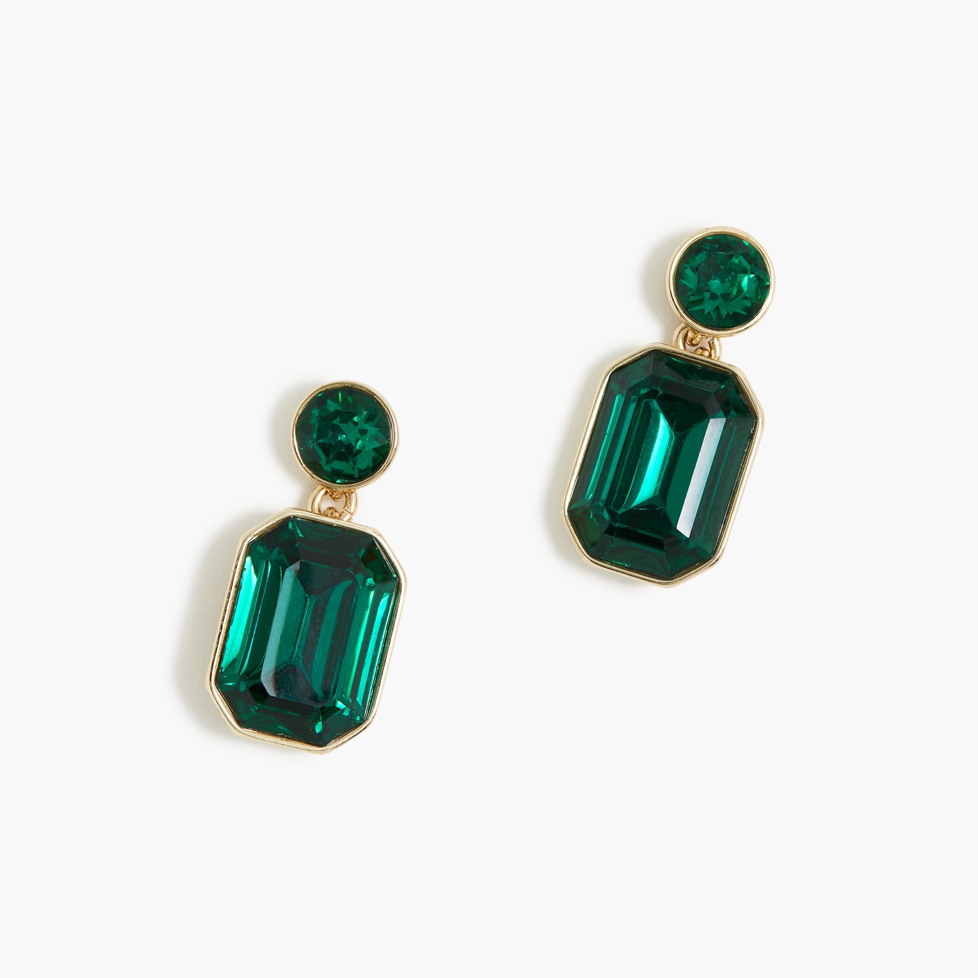 Small crystal gem earrings
