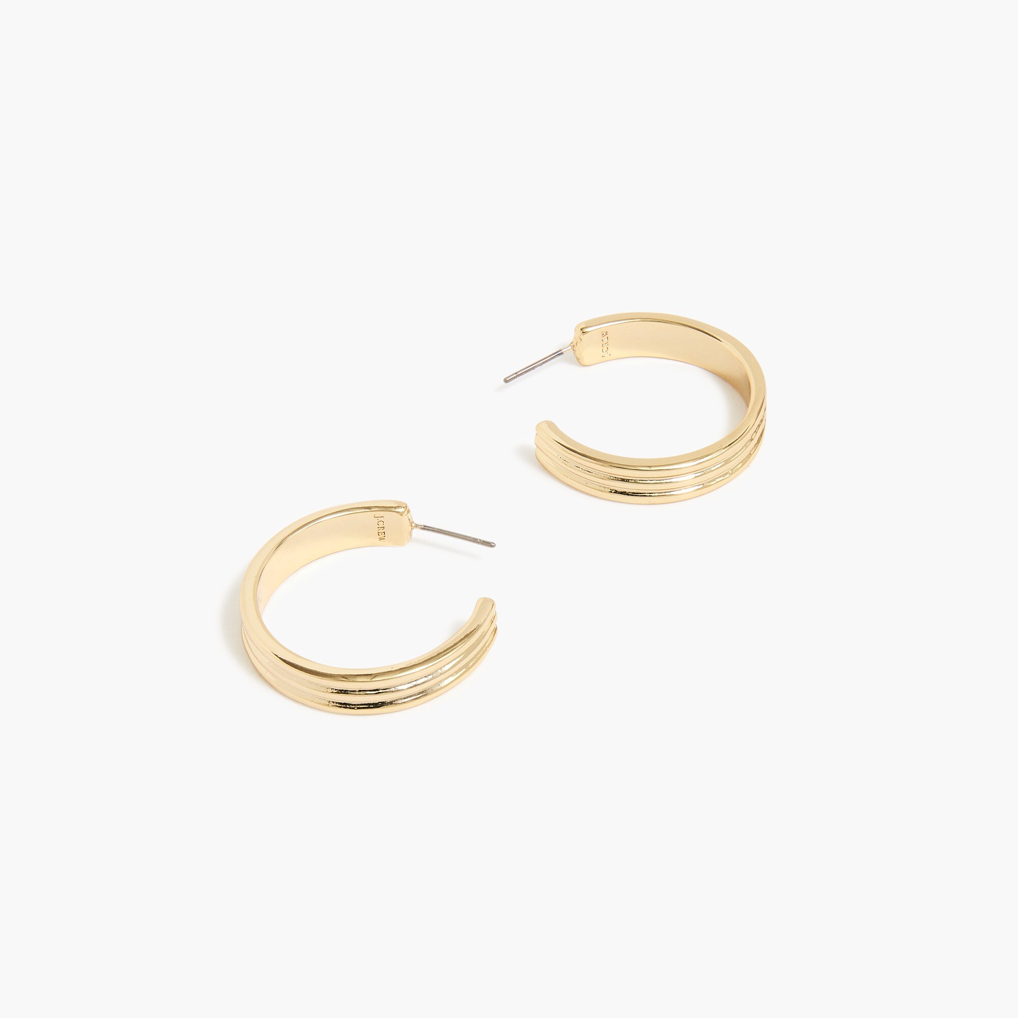 factory: textured hoop earrings for women