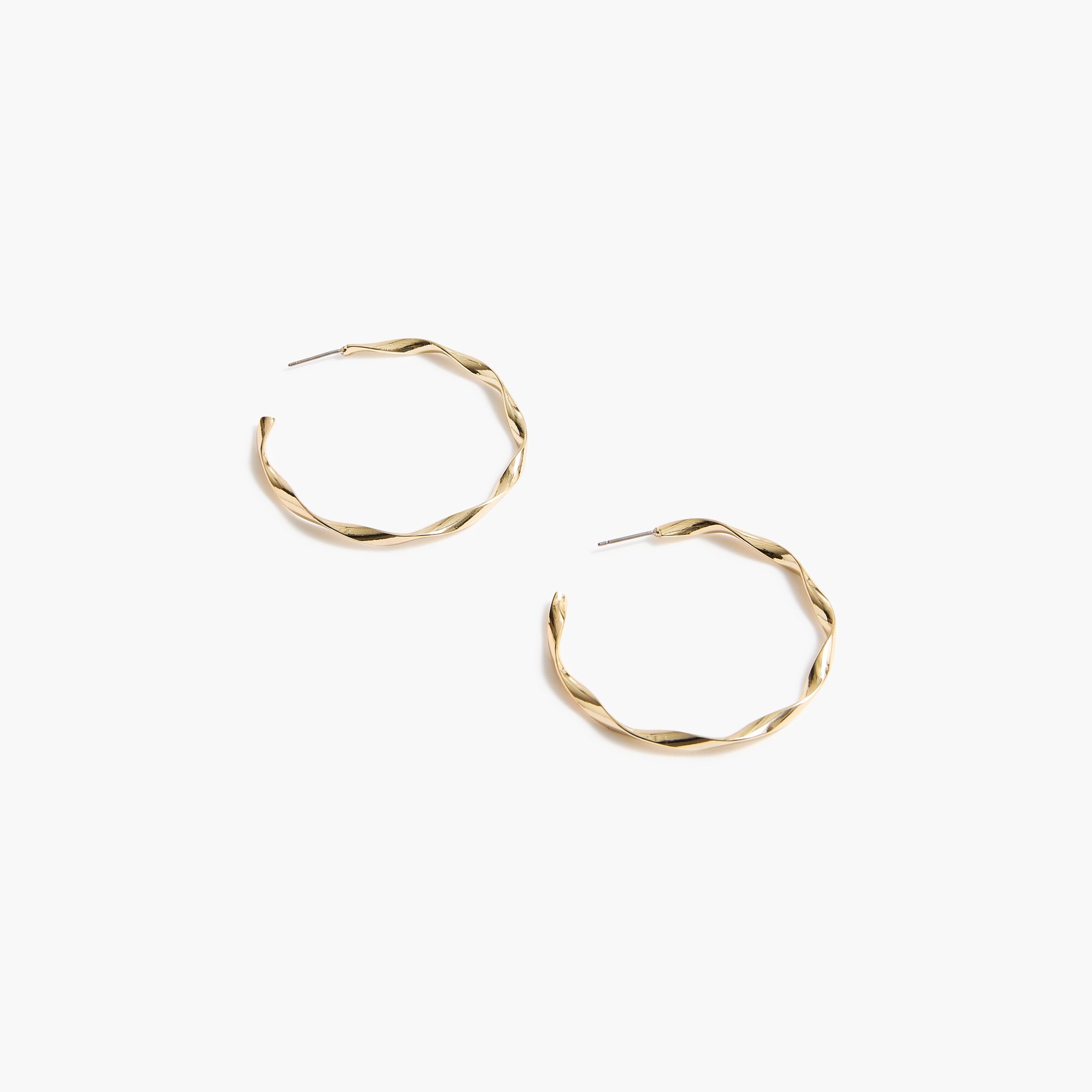 Twisted hoop earrings
