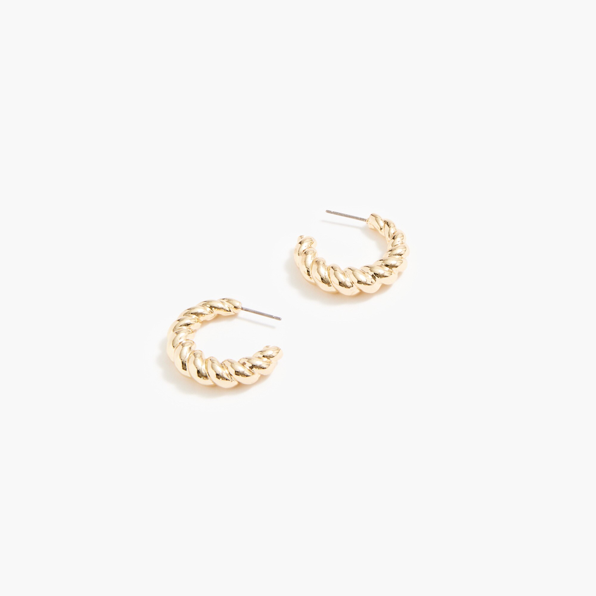 small twisted hoop earrings for women
