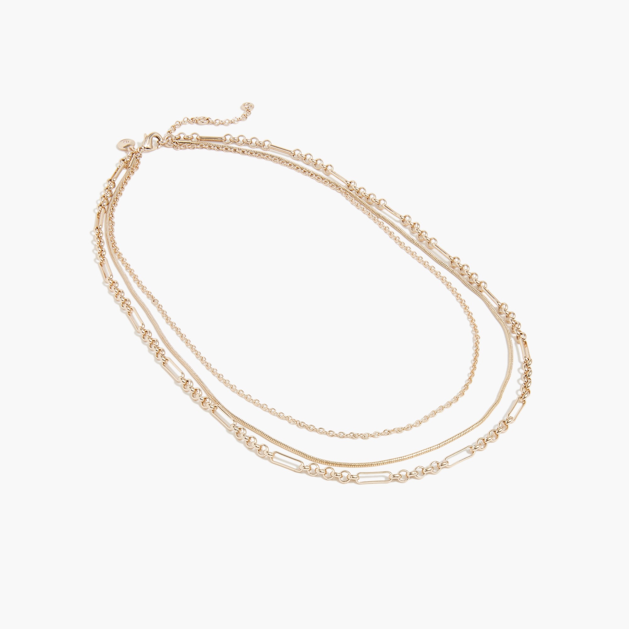 Multichain layering necklace