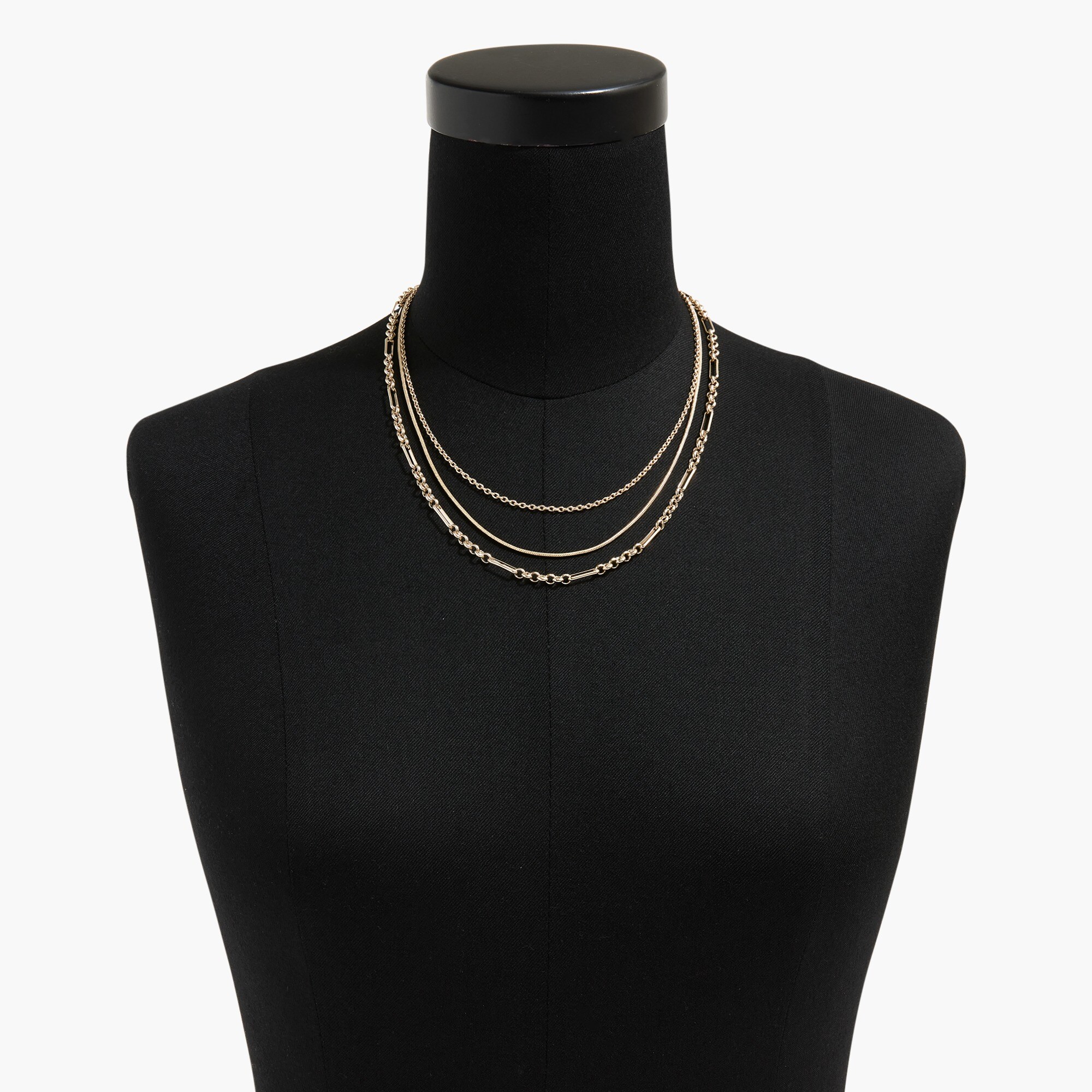 Multichain layering necklace