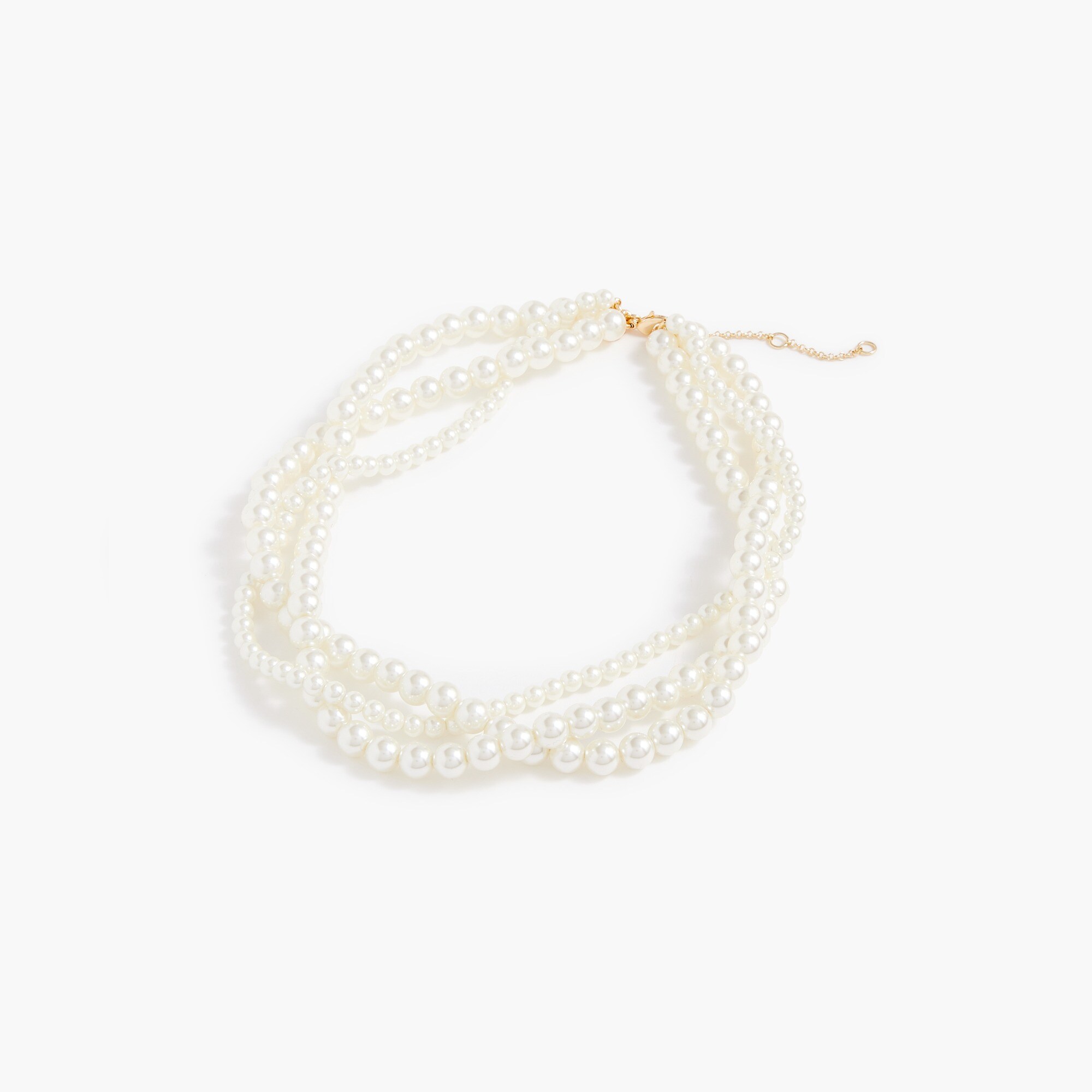 Twisted pearl necklace