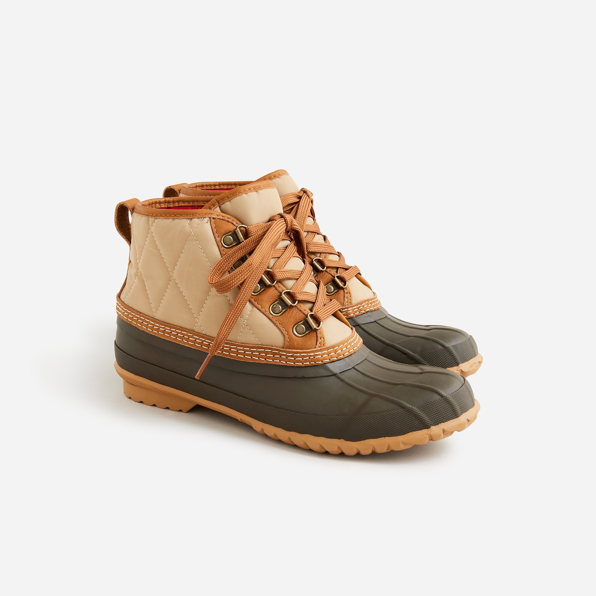 mens Heritage duck boots in quilted nylon