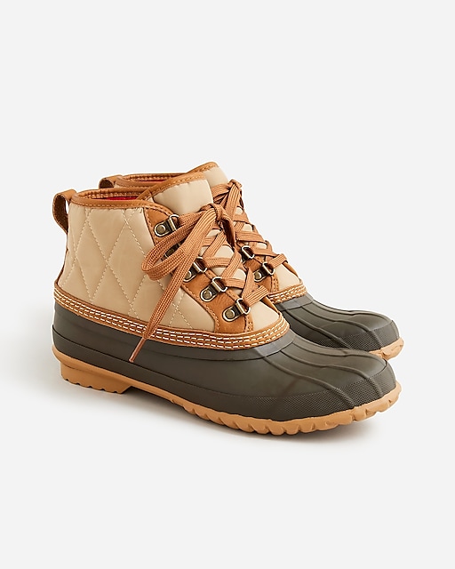 mens Heritage duck boots in quilted nylon