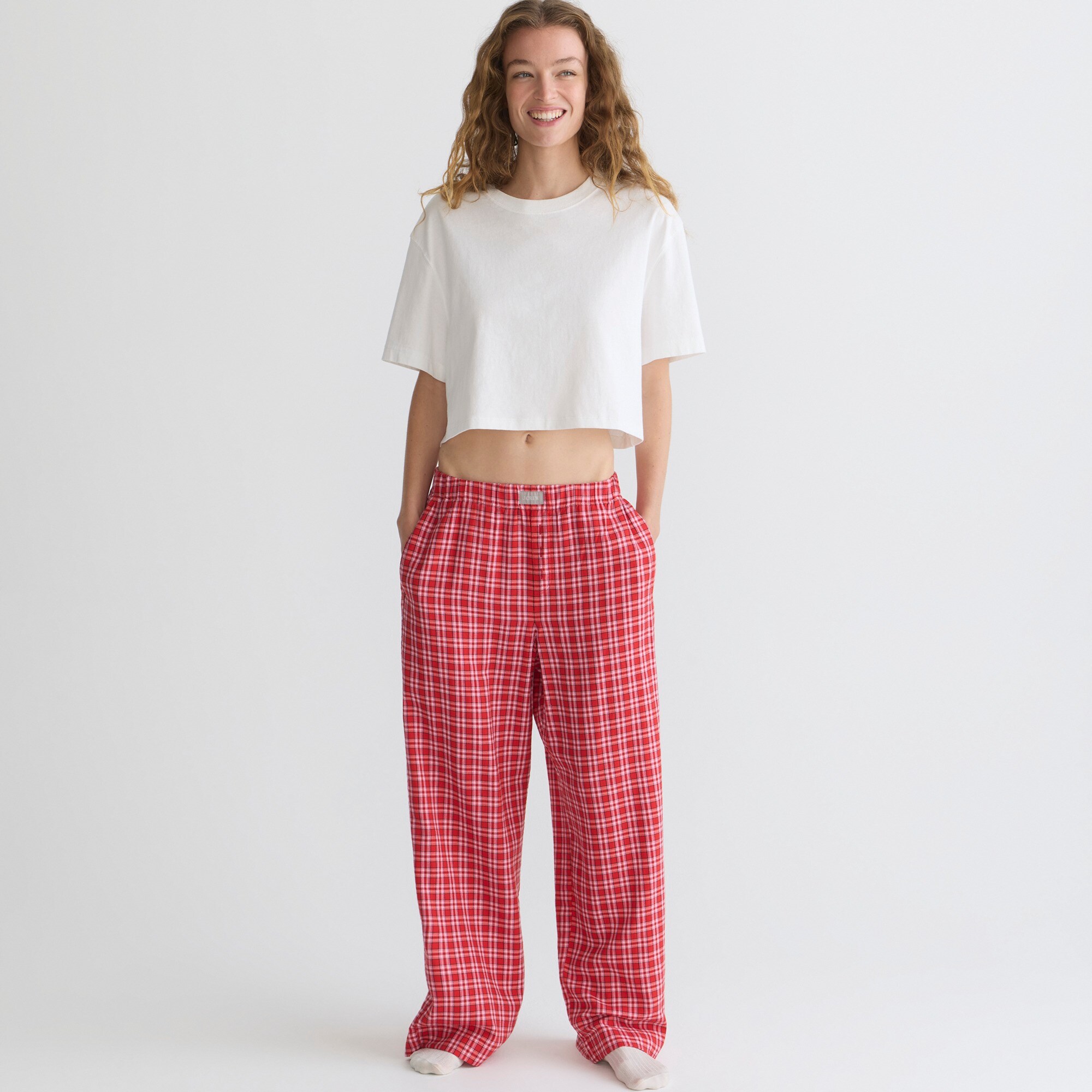 Flannel Pajama Pant In Tartan For Women | J.Crew display picture 1