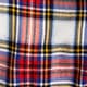 Flannel long-sleeve pajama pant set in white Stewart tartan IVORY MAZARINE BLUE 