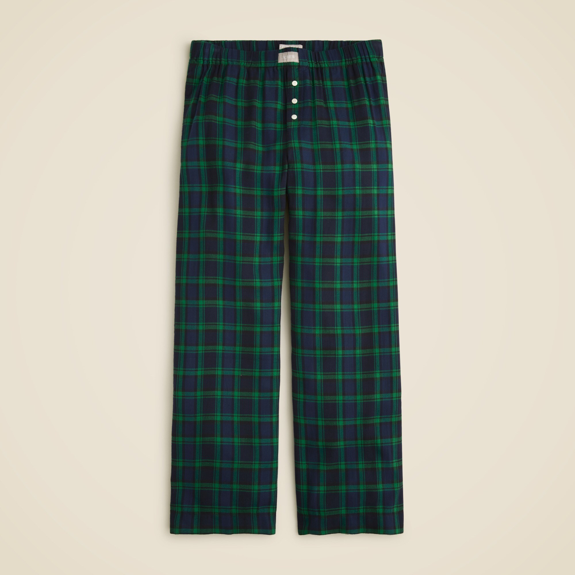 Flannel Pajama Pant In Black Watch Tartan For Women | J.Crew