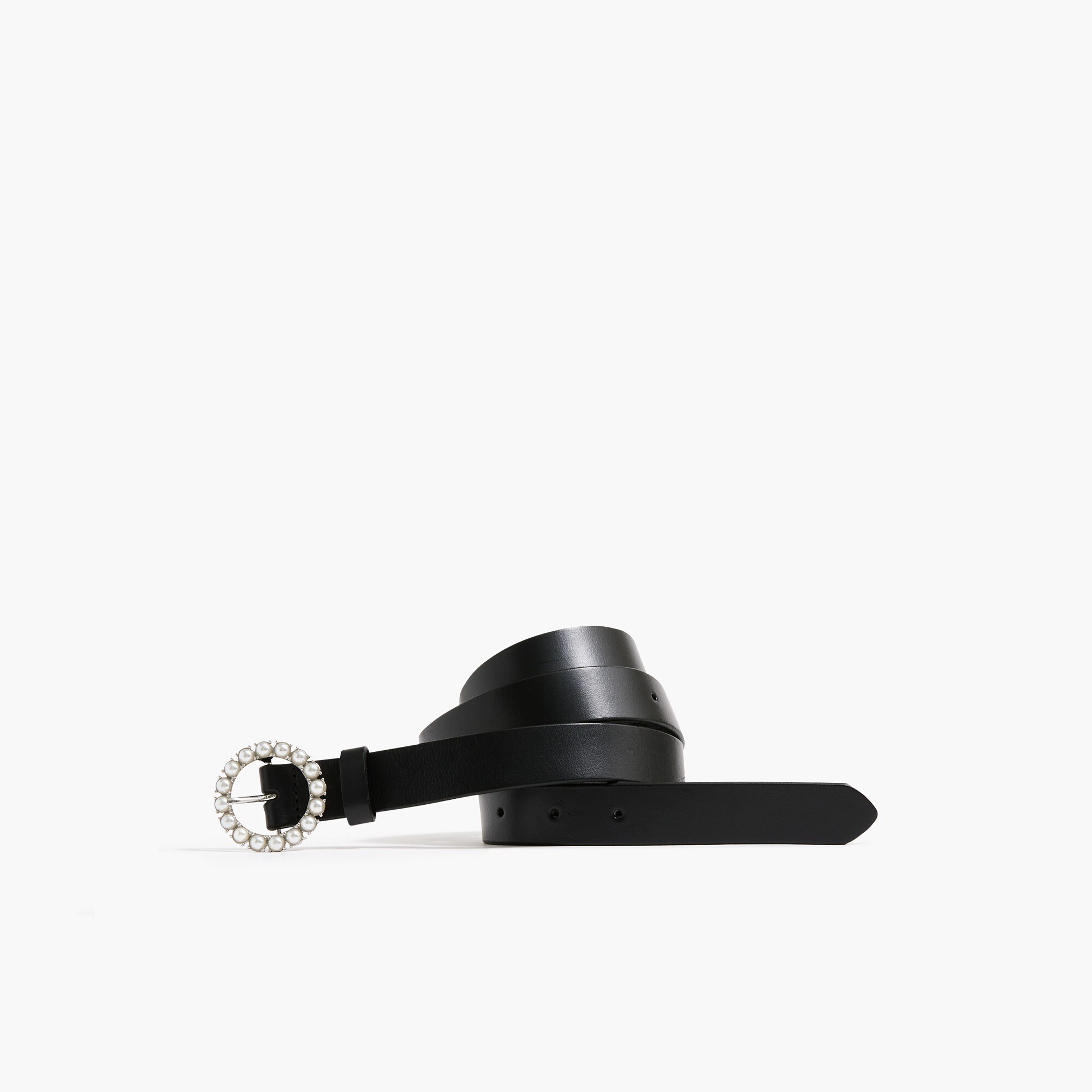 pearl buckle belt for women