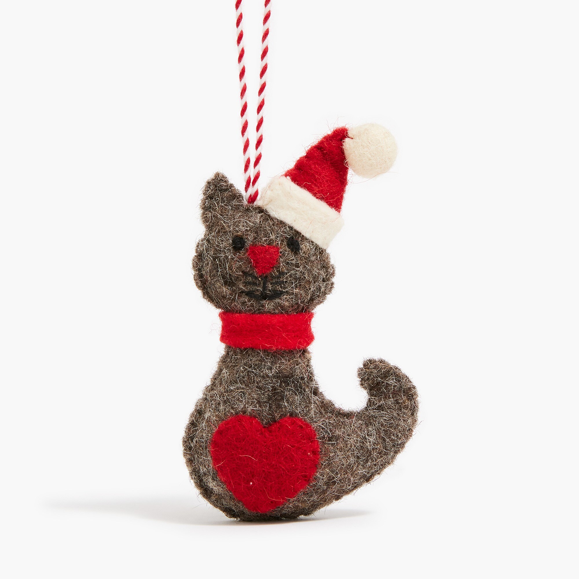 Holiday cat ornament