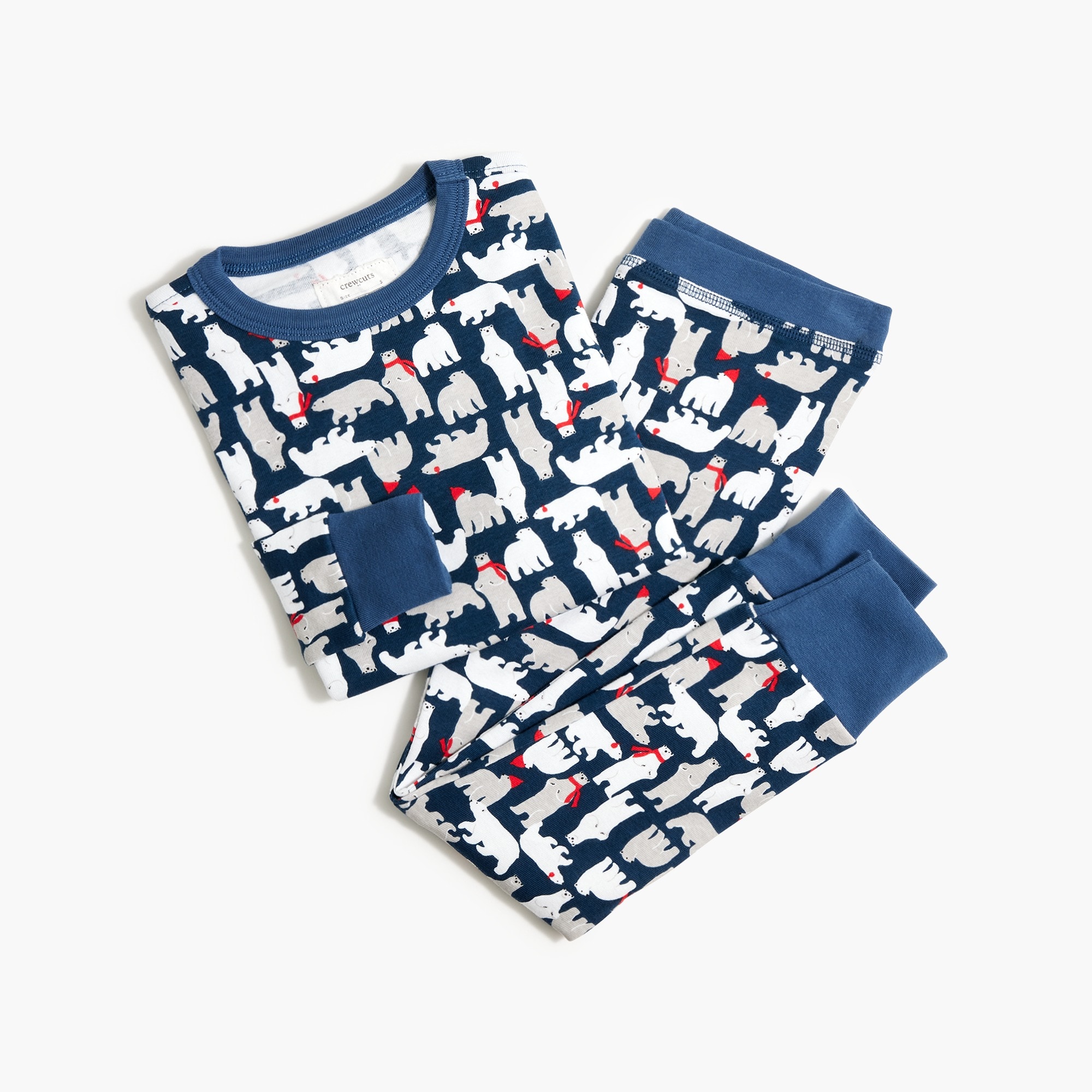 Kids' polar bear pajama set