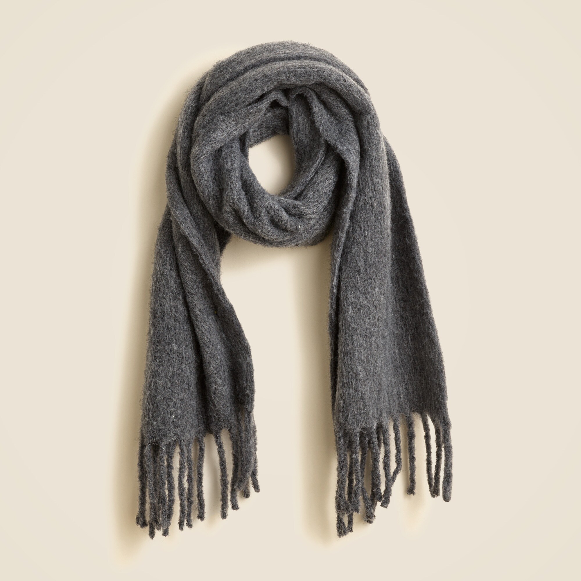 Brushed woven scarf