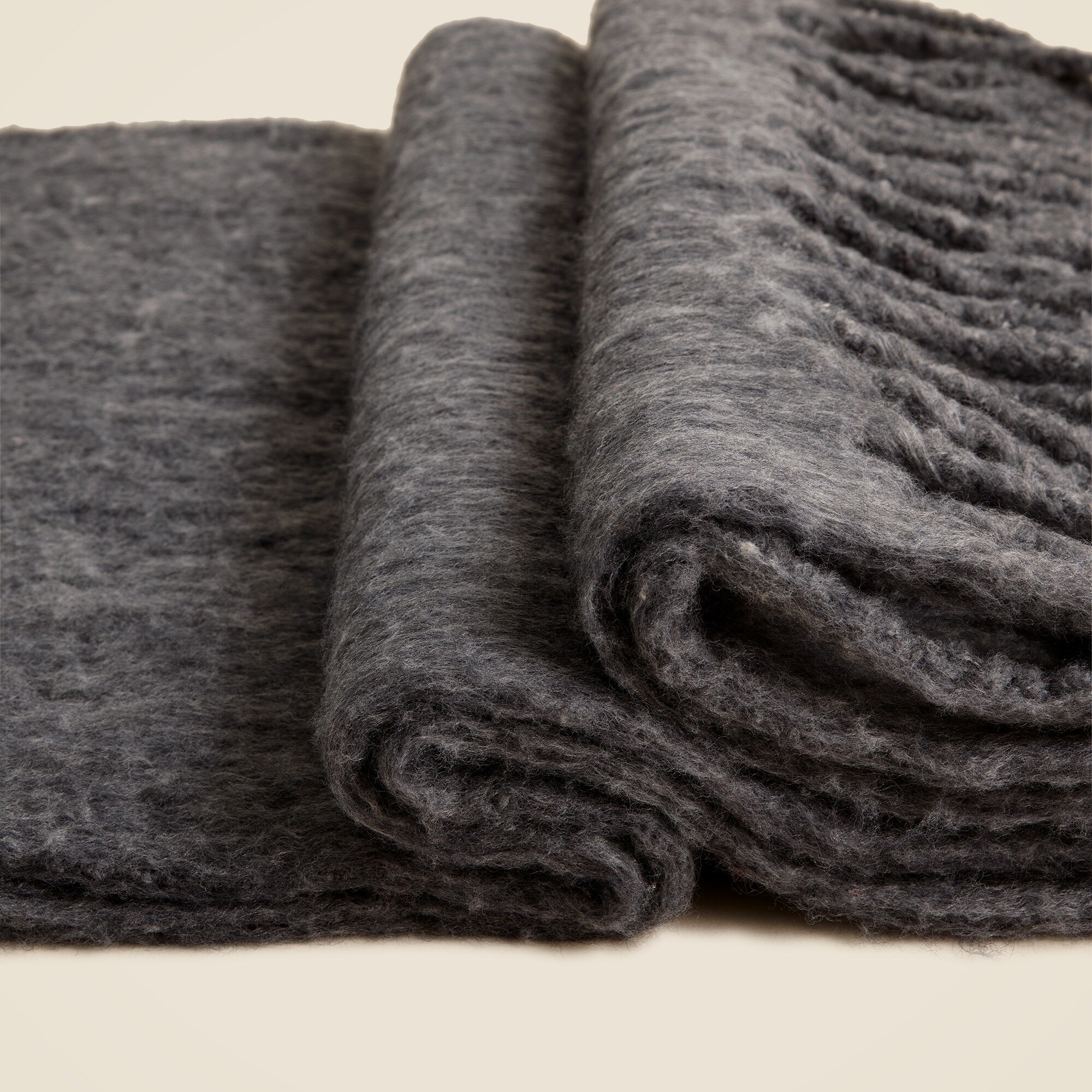 Brushed woven scarf