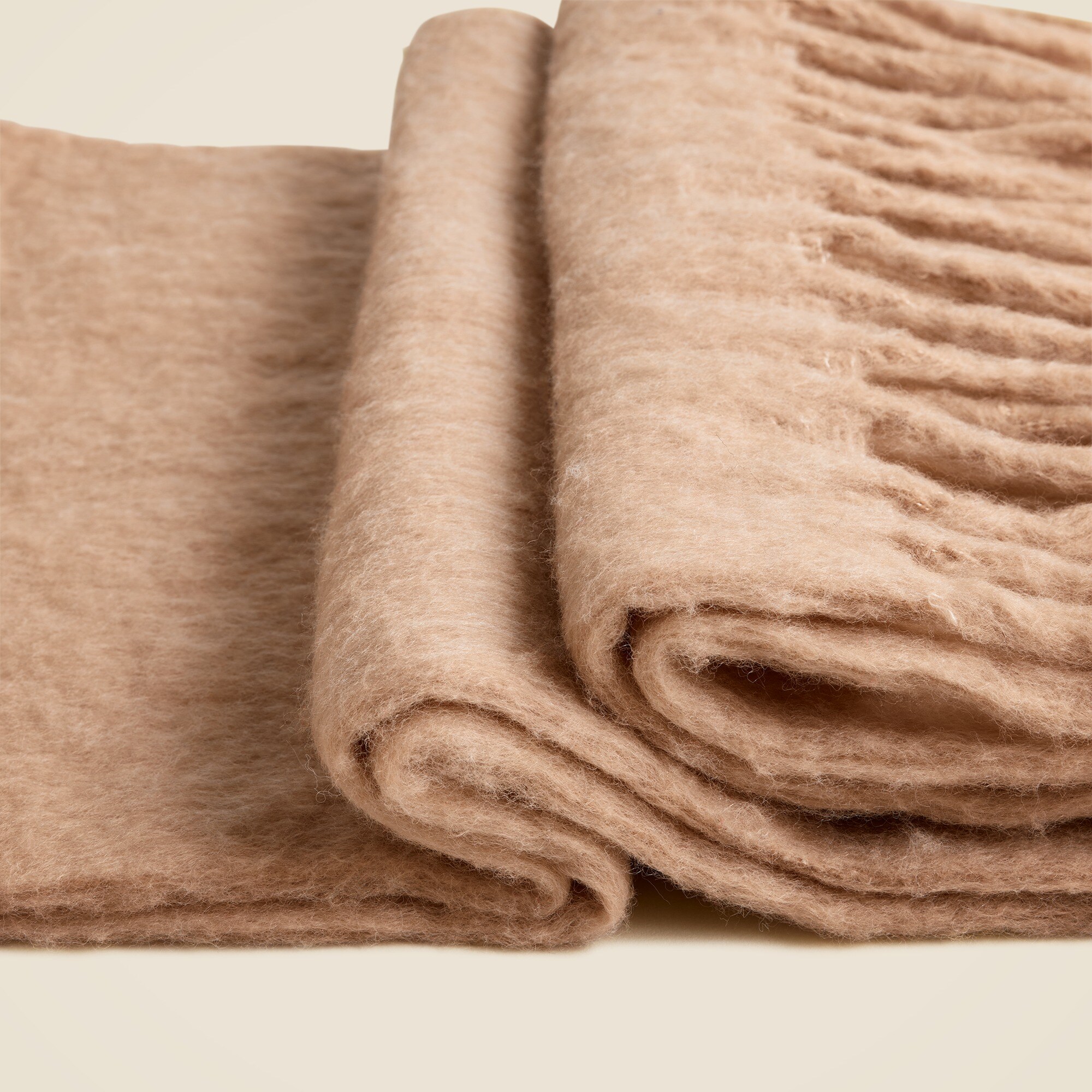 Brushed woven scarf