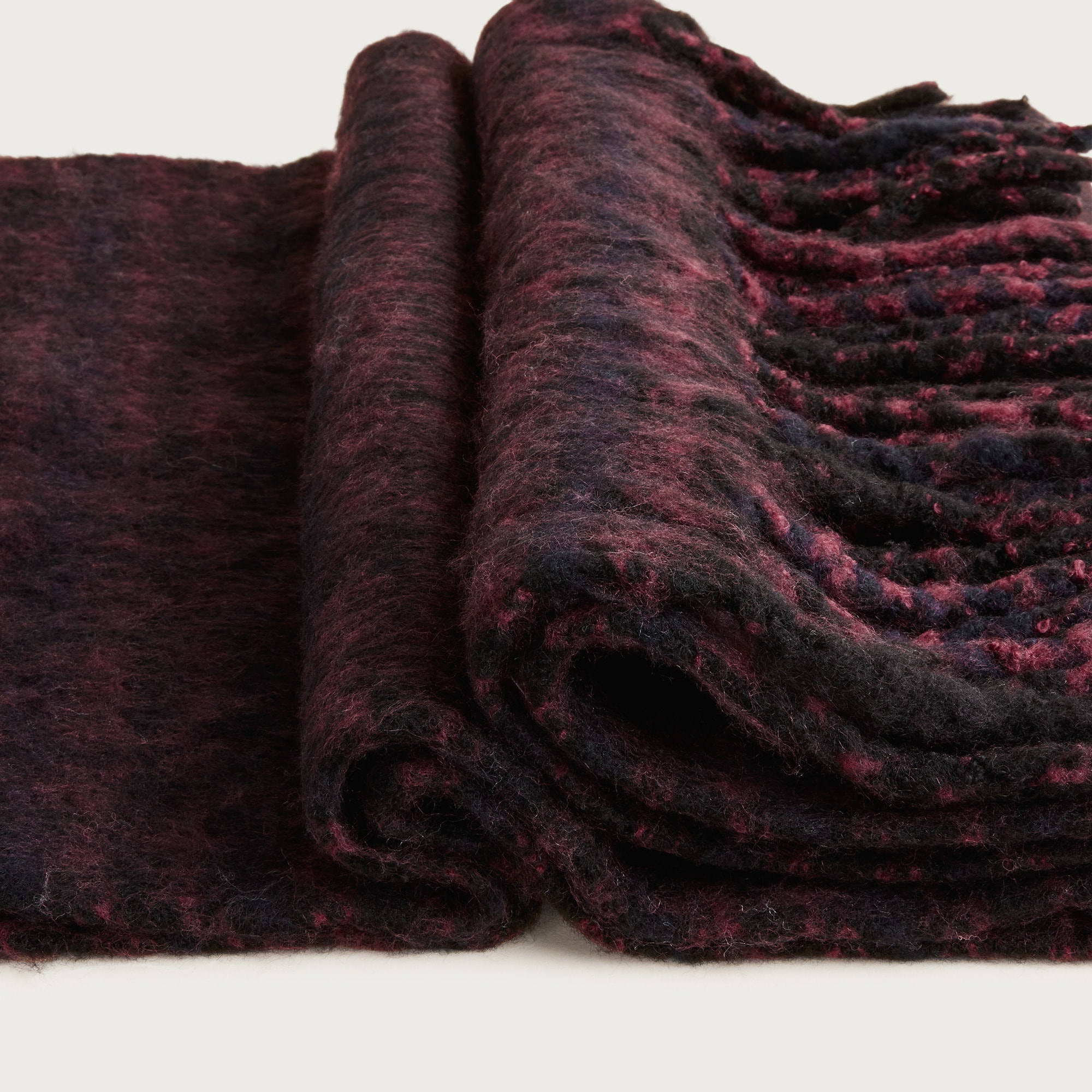 Brushed woven scarf