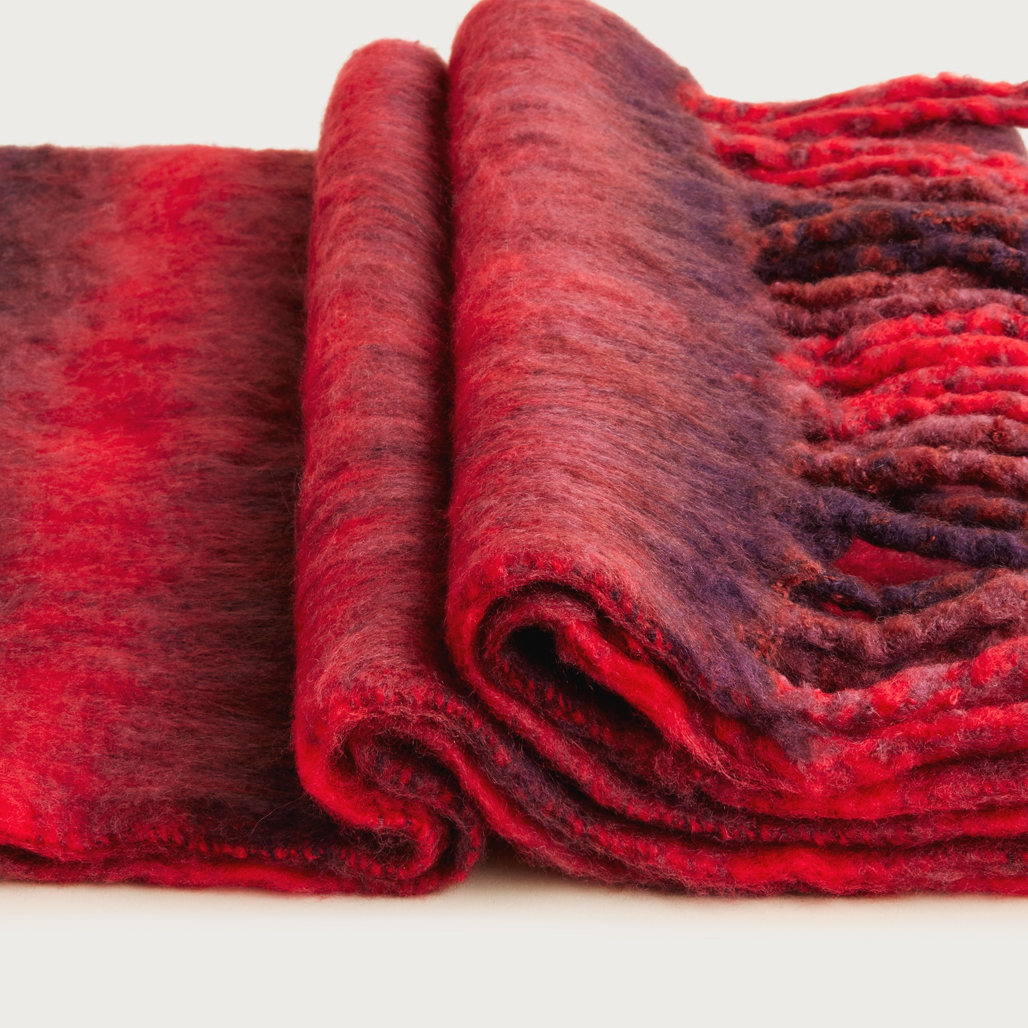 Brushed woven scarf
