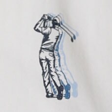 Golfer graphic tee WHITE factory: golfer graphic tee for men