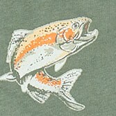 Fishing stream graphic tee TOPIARY