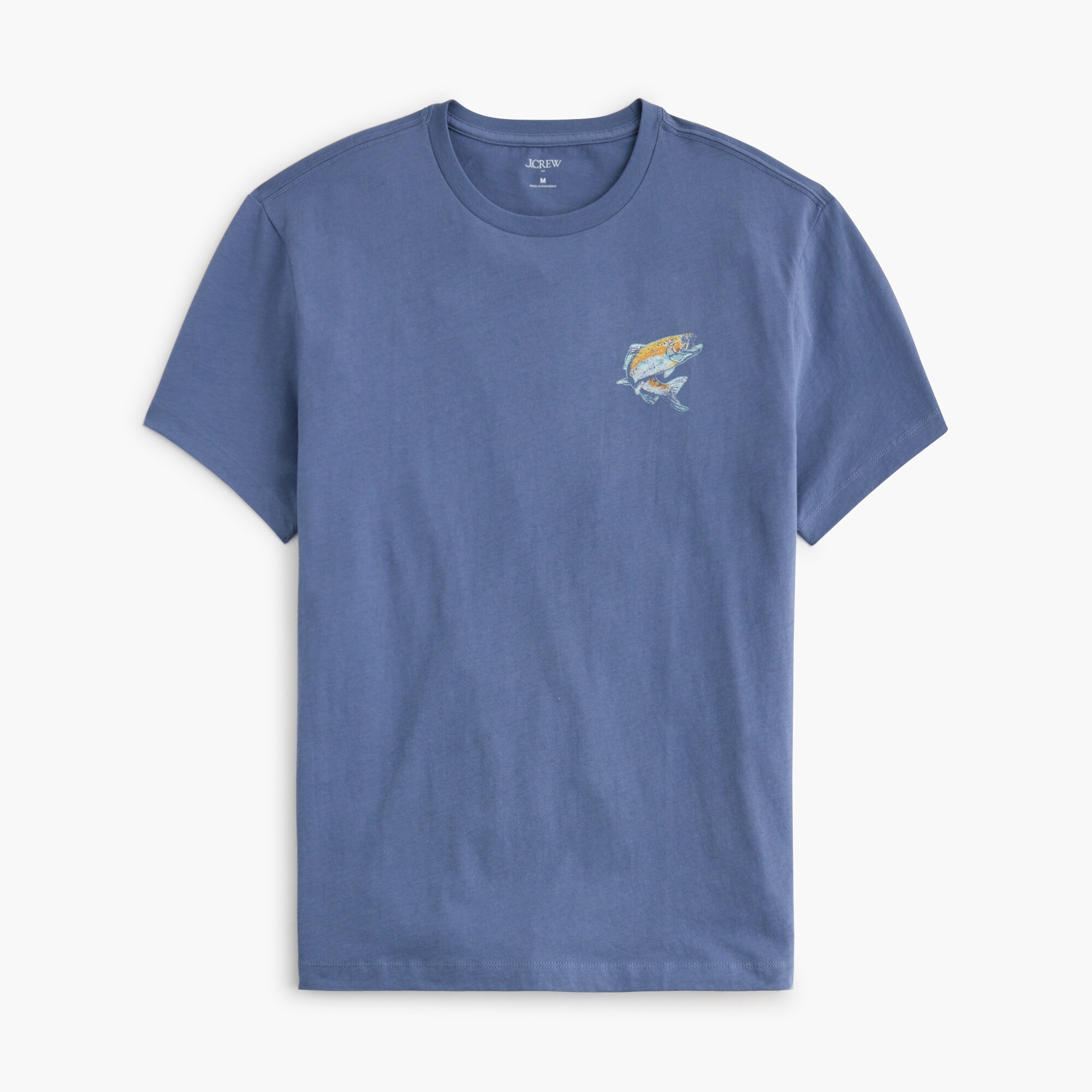 mens Fishing stream graphic tee