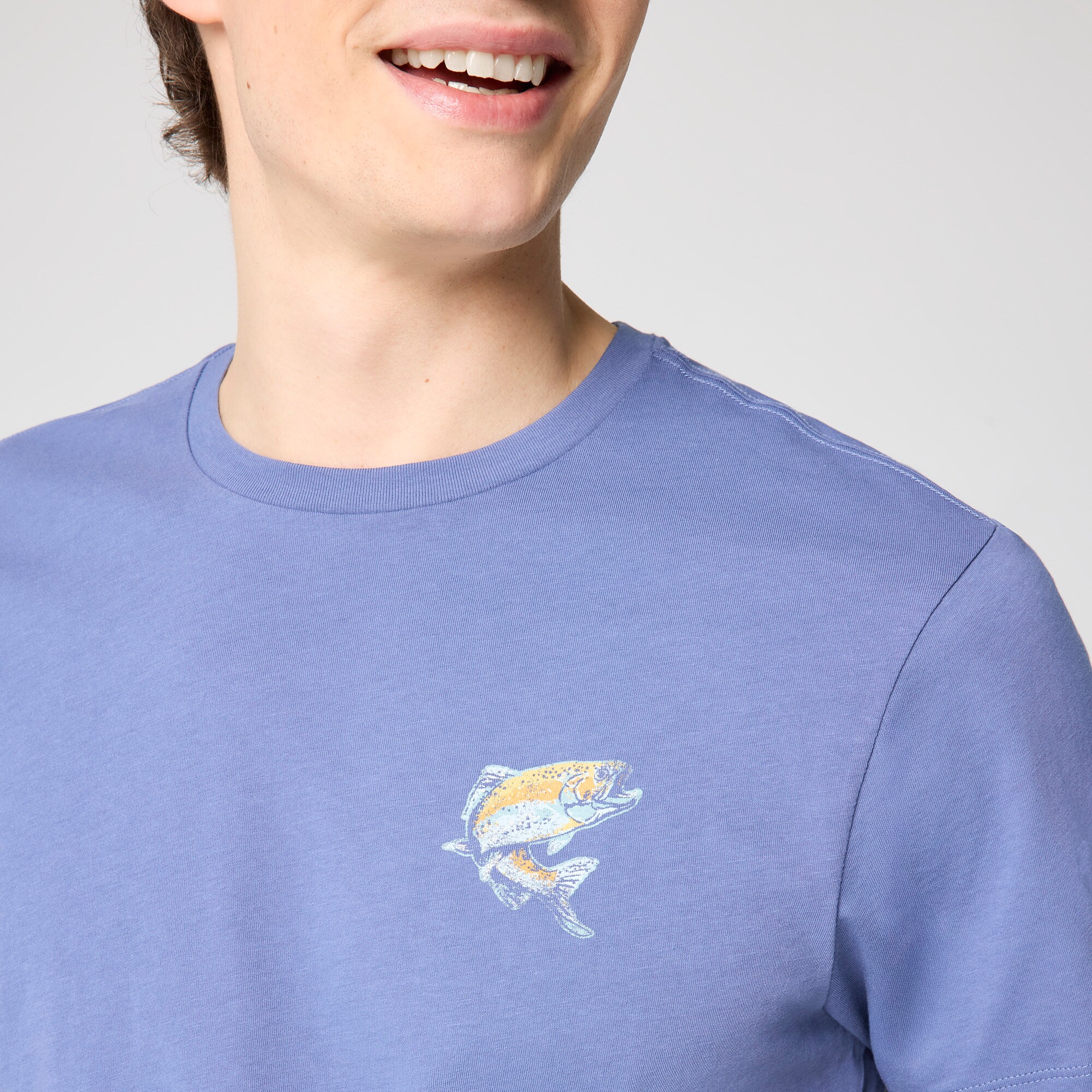 Fishing stream graphic tee