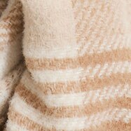 Marled reversible scarf NEUTRAL PLAID HOUNDSTO factory: marled reversible scarf for women