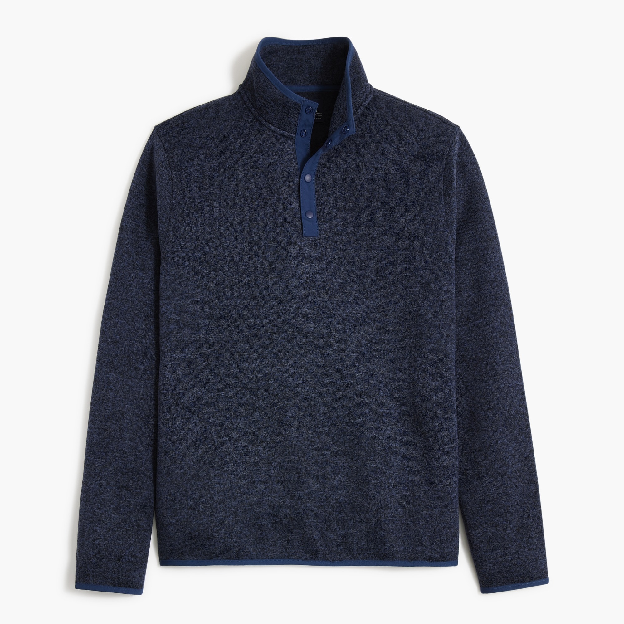 Factory: Marled Fleece Half-snap For Men