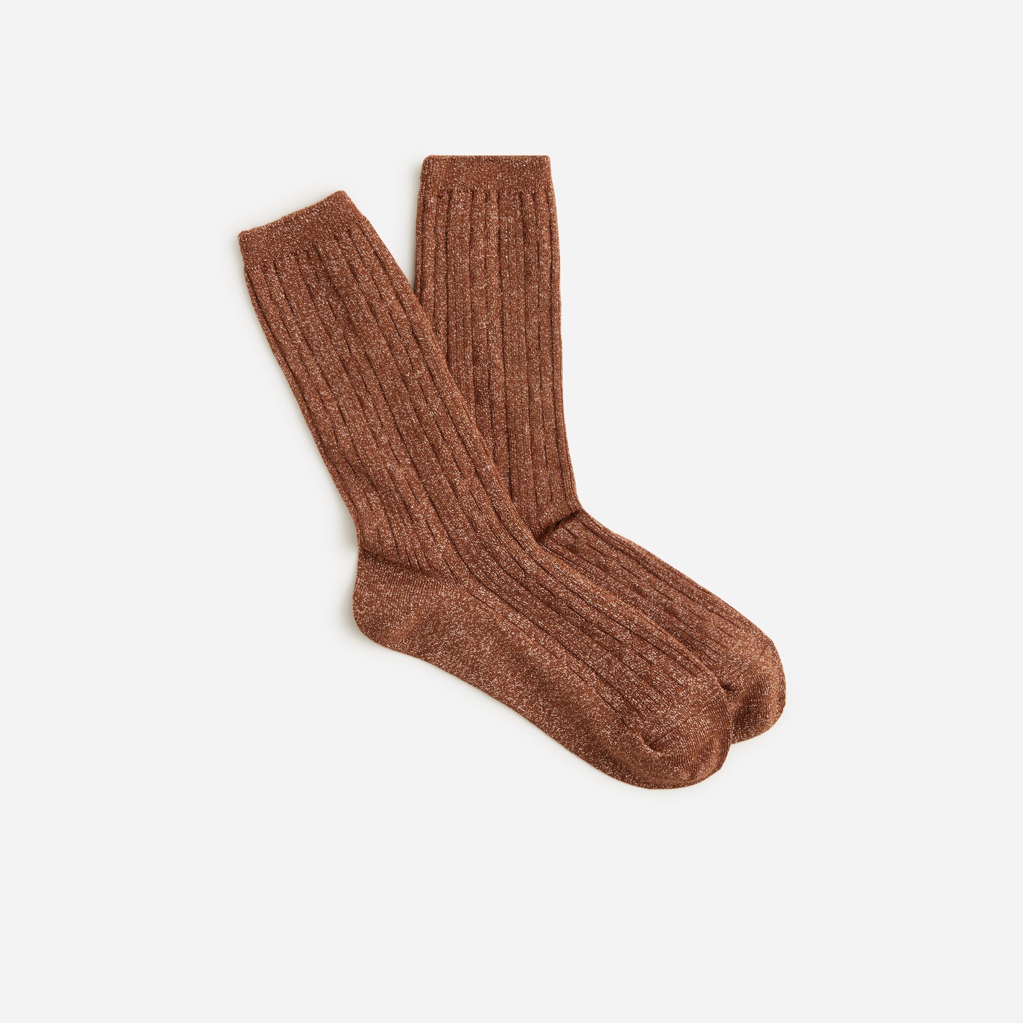 Cable-knit Trouser Socks With Lurex® Metallic Threads For Women